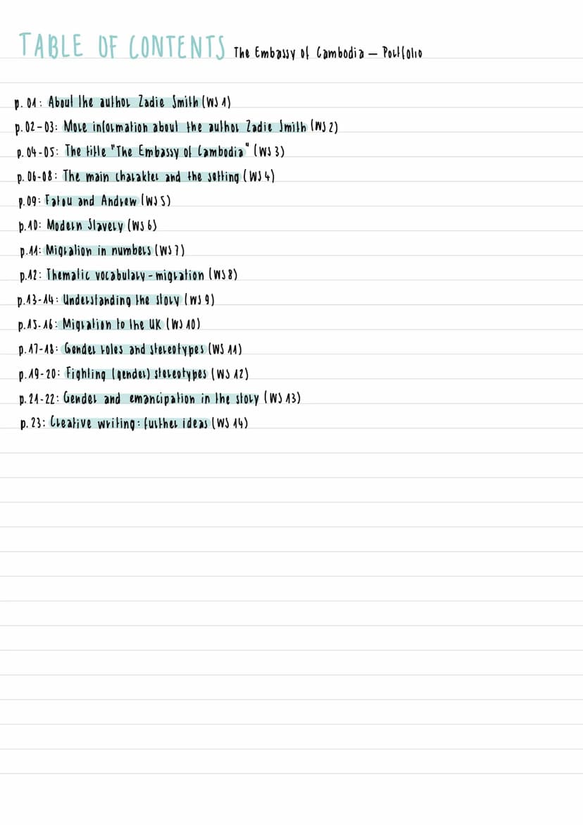 PORTFOLIO
by Annamaria Iwaskiw (10d)
The Embassy
of
Cambodia
AVÂ TABLE OF CONTENTS The Embassy of Cambodia - Portfolio
p. 01 About the autho