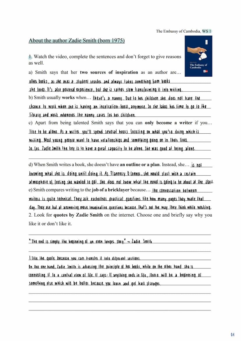 PORTFOLIO
by Annamaria Iwaskiw (10d)
The Embassy
of
Cambodia
AVÂ TABLE OF CONTENTS The Embassy of Cambodia - Portfolio
p. 01 About the autho