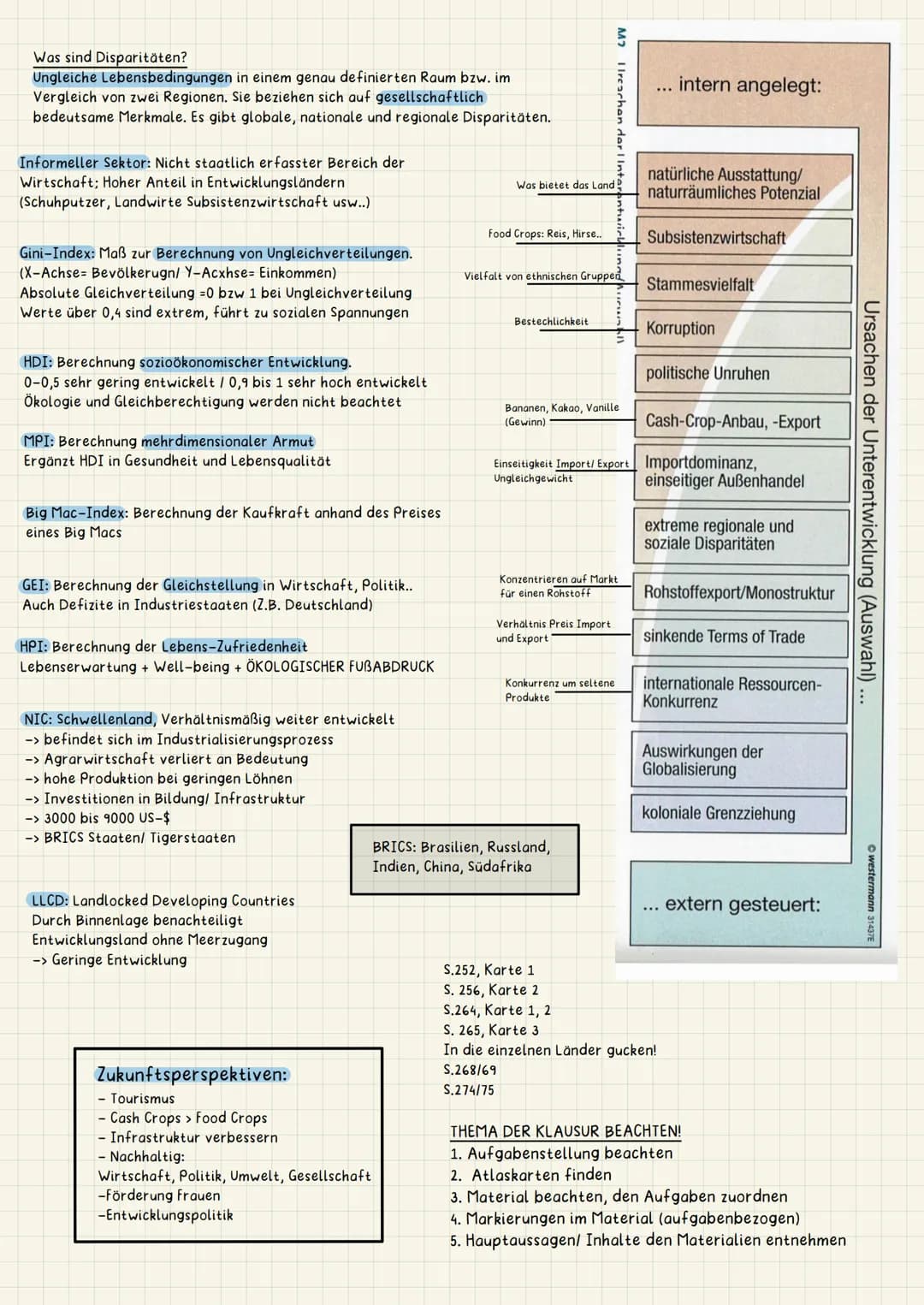 Ursachen für Entwicklungsrückstände
Naturgeographische Ursachen
- Ganzjährige Aridität (zu geringe Niederschläge) -> Schwierigkeiten LW zu b