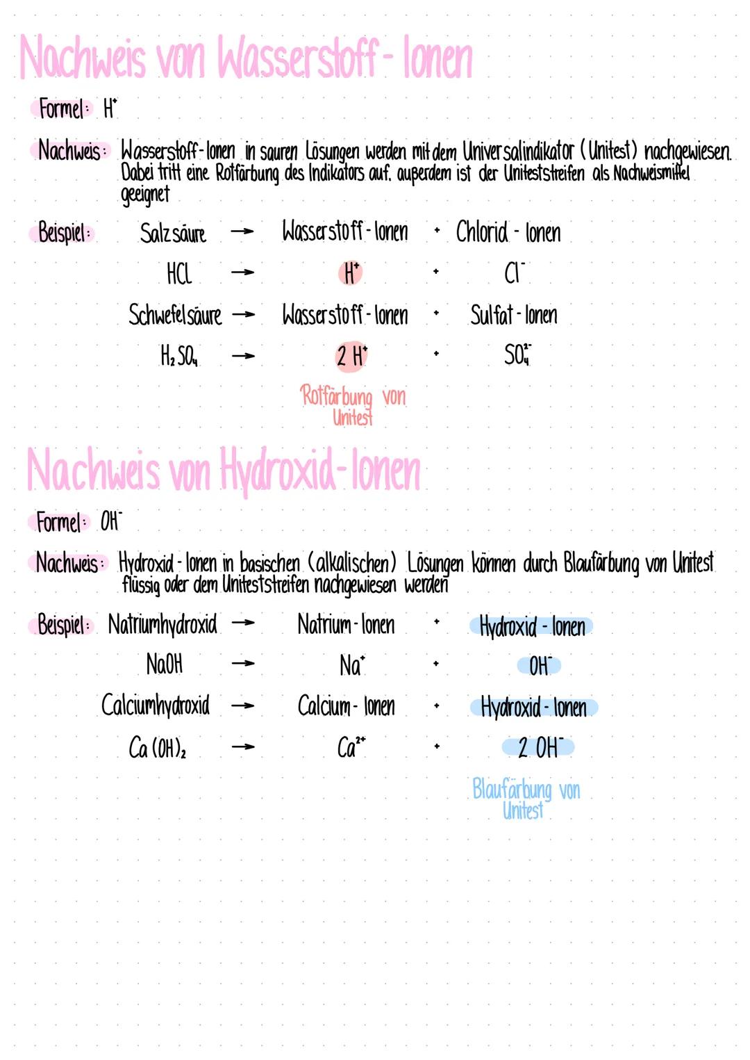 # Nachweis von Chlorid-Tonen

Formel: CI

Nachweis: Chlorid-lonen in wässriger Lösung werden mit Silbernitratlösung nachgewiesen.
Dabei ents