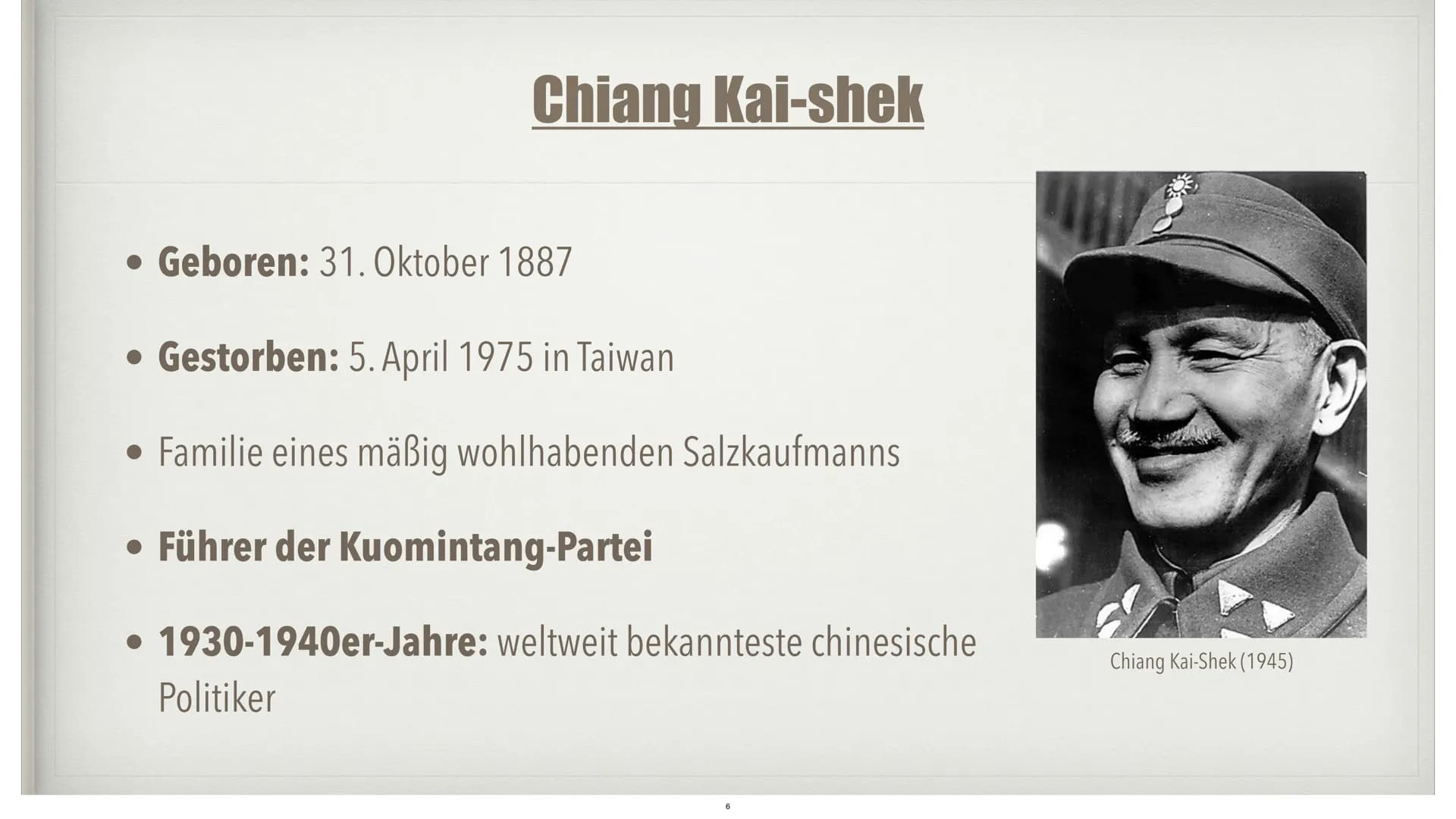 CHINA UNTER MAO
von Marisa Schnepel und Julia Brinkmann • Ende des Kaiserreichs
Kuomintang
• Kommunistische Partei Chinas
• Mao Zedong
Bürge