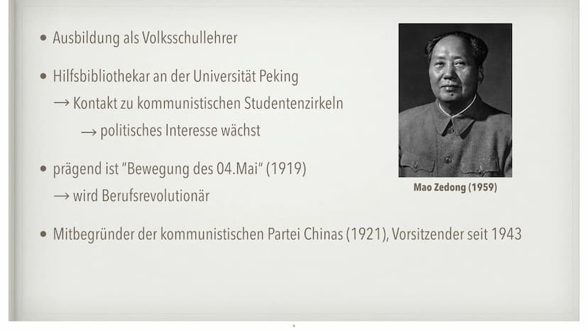 CHINA UNTER MAO
von Marisa Schnepel und Julia Brinkmann • Ende des Kaiserreichs
Kuomintang
• Kommunistische Partei Chinas
• Mao Zedong
Bürge