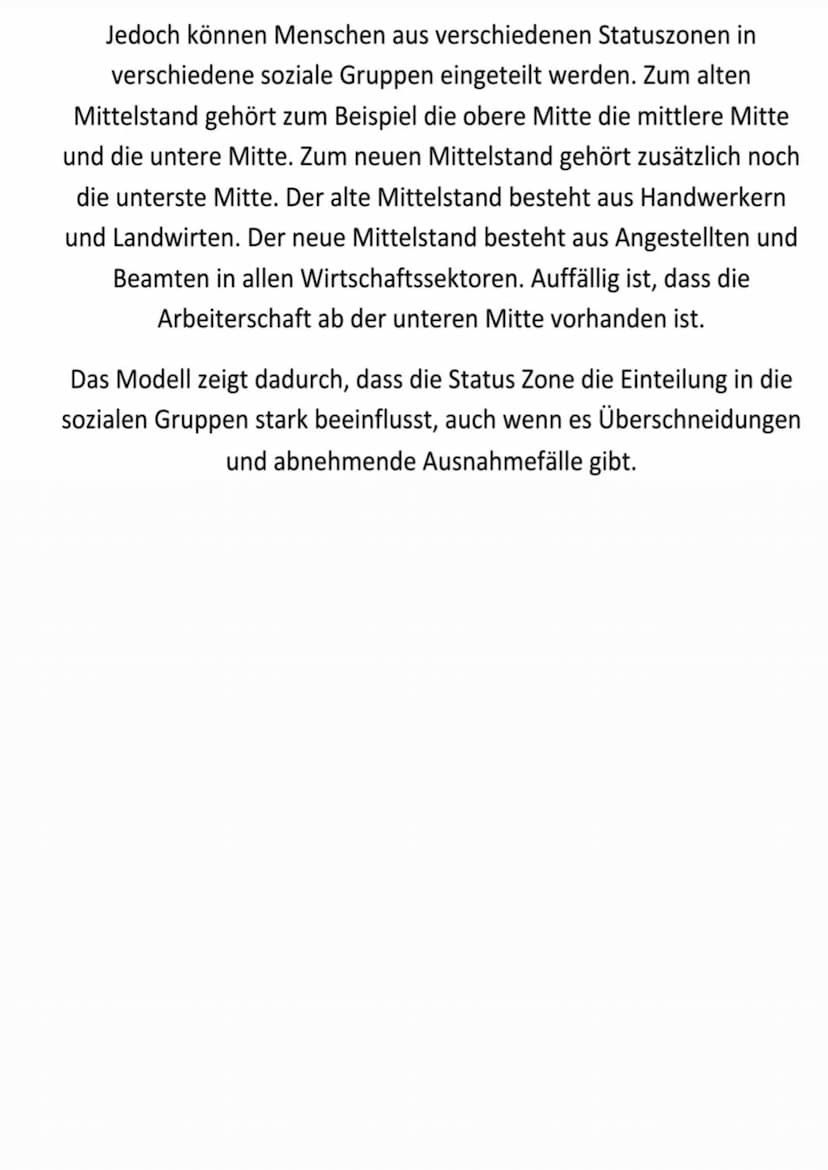 Erklärung von dem Bolte-Zwiebel Modell
Das Zwiebel Modell von Karl Martin Bolte aus den 60er Jahren
charakterisiert die Gesellschaft in West