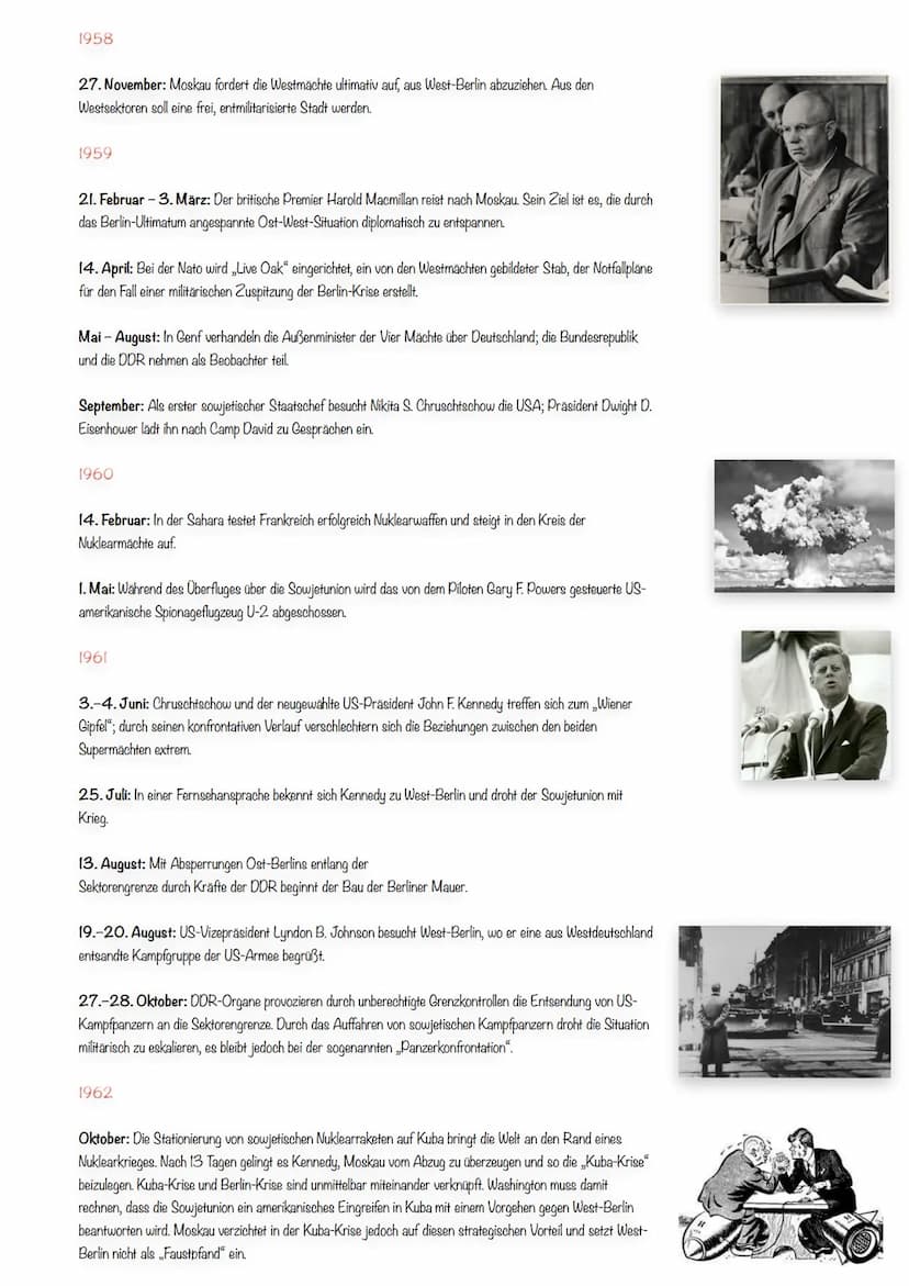 
<p>Die Berlin-Blockade war eine der größten Krisen des Kalten Krieges. Sie fand von 1948 bis 1949 statt und hatte das Ziel, die Westmächte 