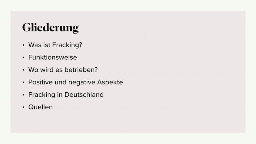Gymnasium Miesbach
Geografie GEO2
Anna-Lena Hilbert
Funktionsweise:
Was ist Fracking?
Der Begriff ,,Fracking" ist eine Abkürzung für den eng