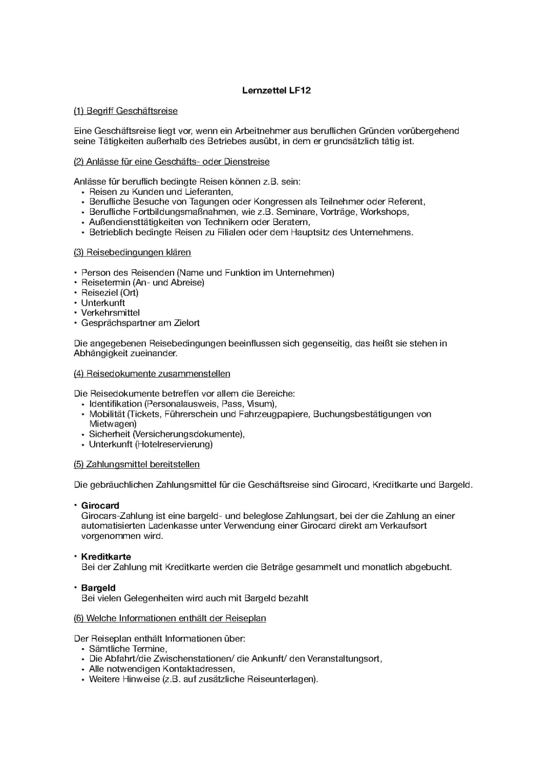 Geschäftsreise