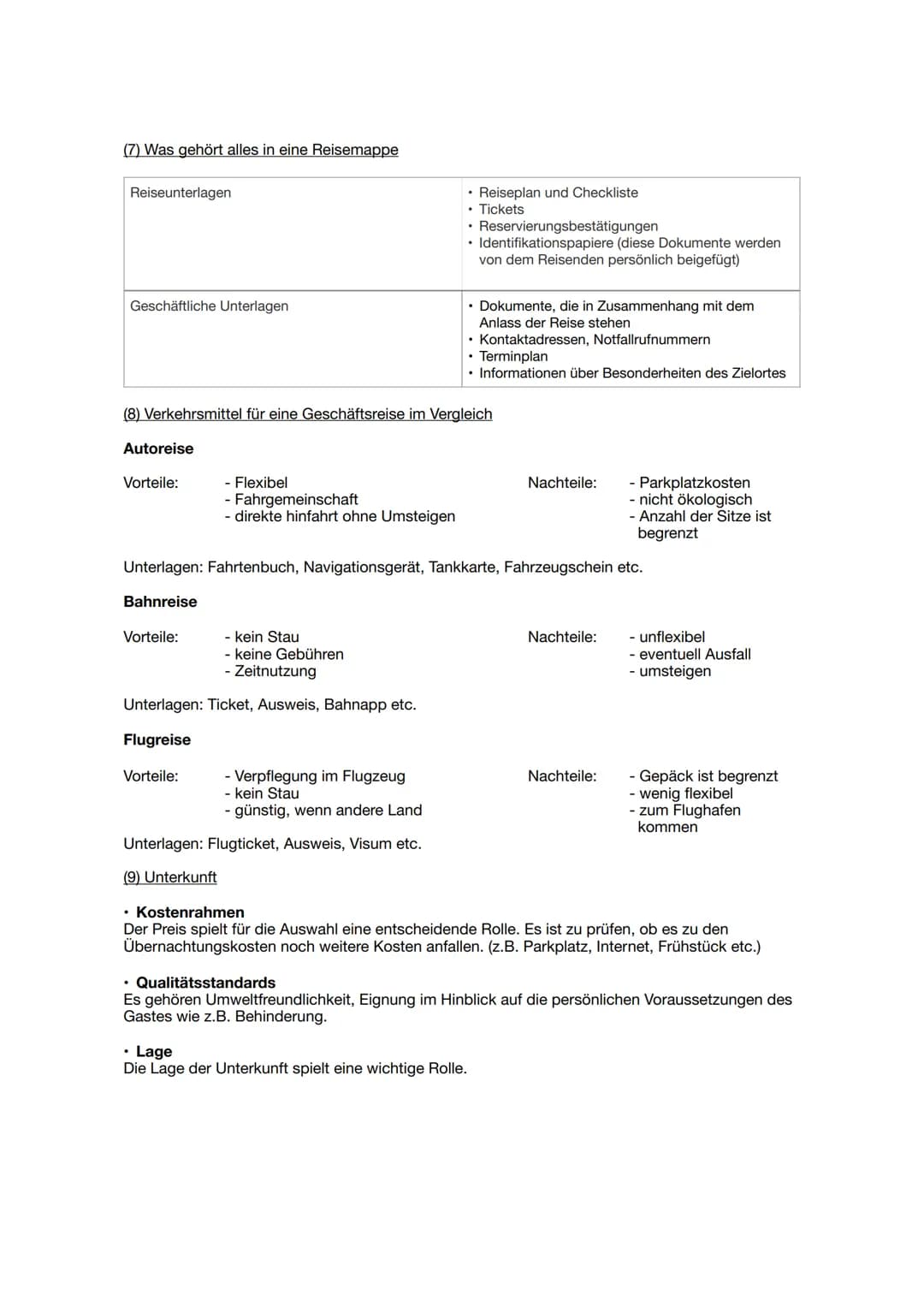 Lernzettel LF12
(1) Begriff Geschäftsreise
Eine Geschäftsreise liegt vor, wenn ein Arbeitnehmer aus beruflichen Gründen vorübergehend
seine 