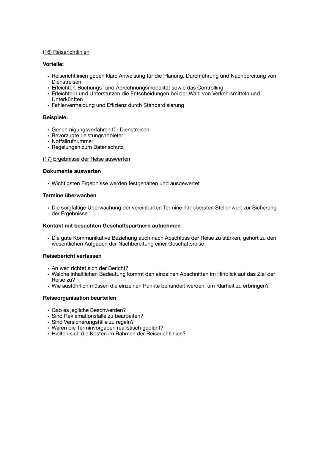 Lernzettel LF12
(1) Begriff Geschäftsreise
Eine Geschäftsreise liegt vor, wenn ein Arbeitnehmer aus beruflichen Gründen vorübergehend
seine 