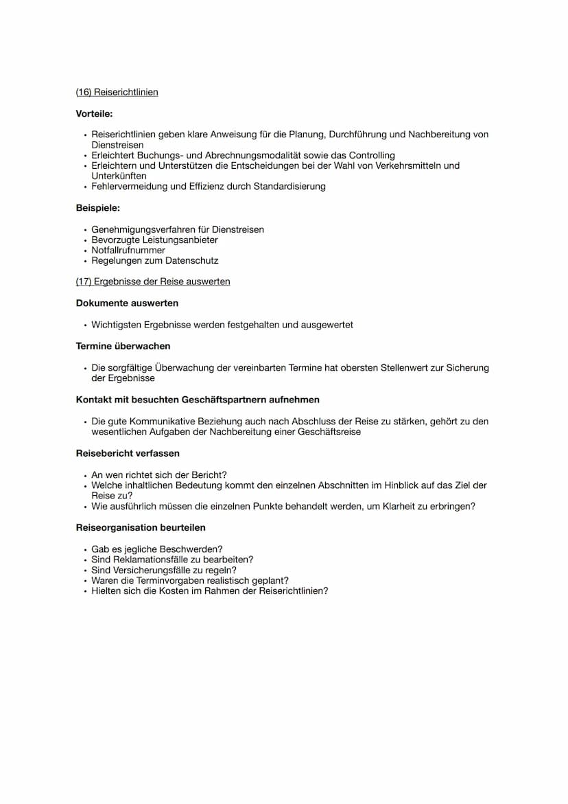 Lernzettel LF12
(1) Begriff Geschäftsreise
Eine Geschäftsreise liegt vor, wenn ein Arbeitnehmer aus beruflichen Gründen vorübergehend
seine 
