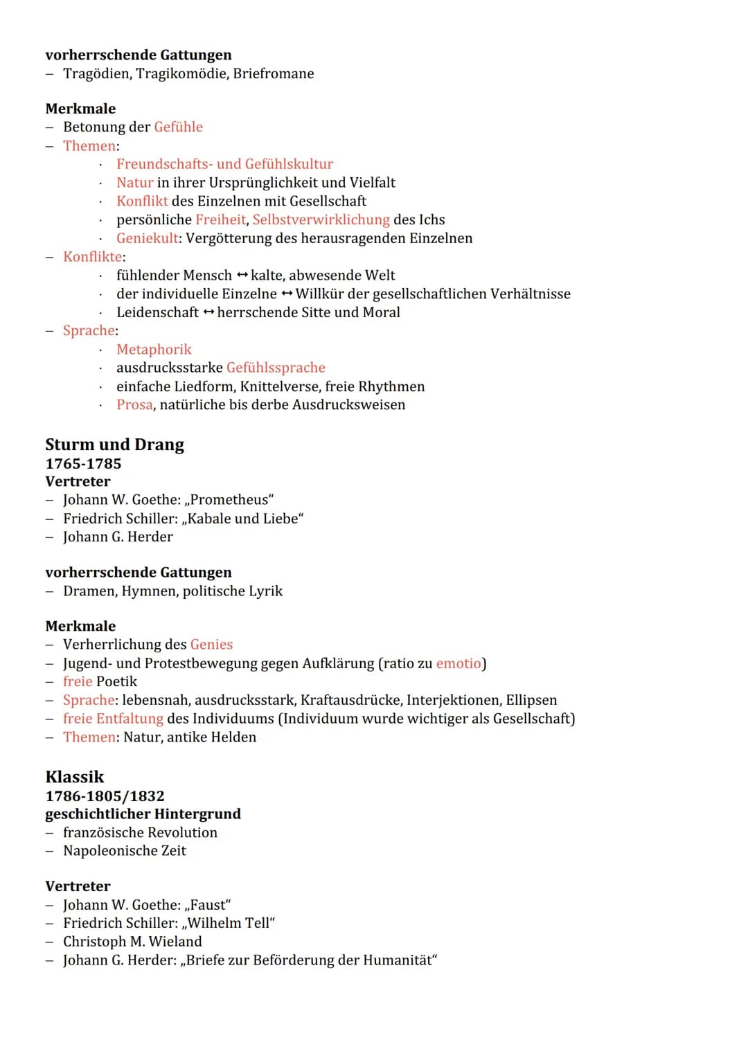Epochen
Barock
1600-1720
Vertreter
DEUTSCH
Andreas Gryphius (Begründer des dt. Sonetts): ,,Abend"
Hans Jakob Christoffel von Grimmelshausen: