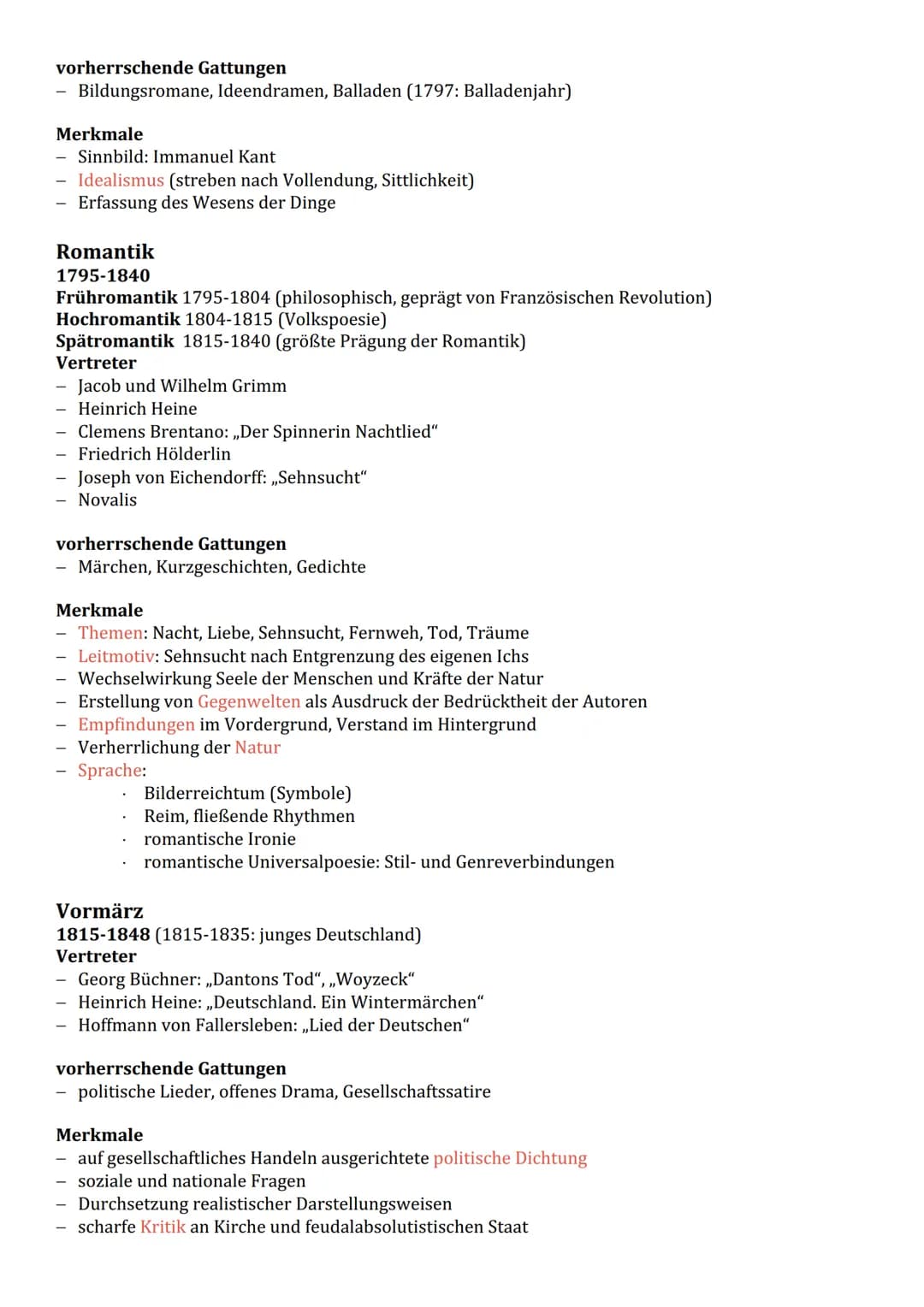 Epochen
Barock
1600-1720
Vertreter
DEUTSCH
Andreas Gryphius (Begründer des dt. Sonetts): ,,Abend"
Hans Jakob Christoffel von Grimmelshausen:
