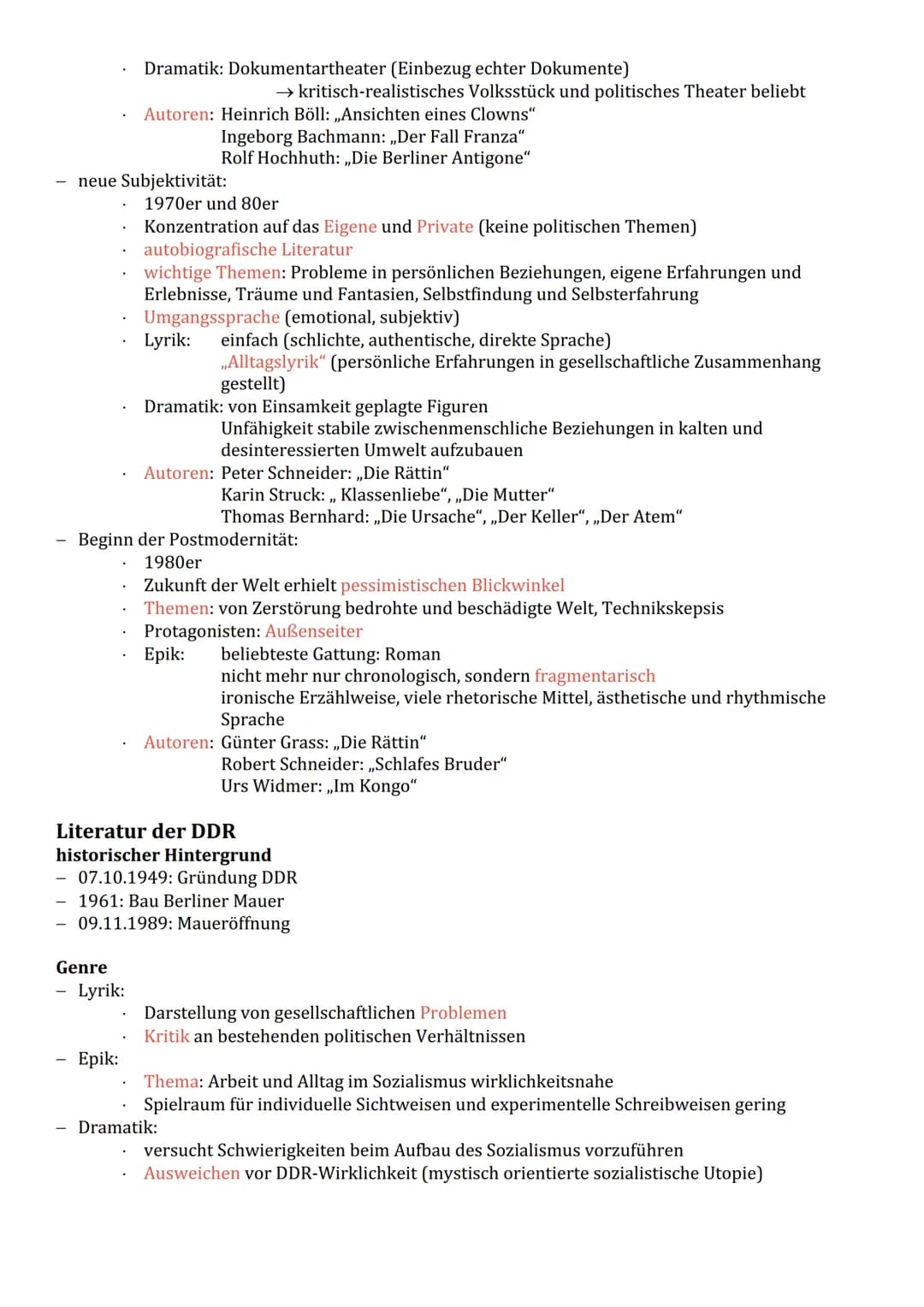 Epochen
Barock
1600-1720
Vertreter
DEUTSCH
Andreas Gryphius (Begründer des dt. Sonetts): ,,Abend"
Hans Jakob Christoffel von Grimmelshausen: