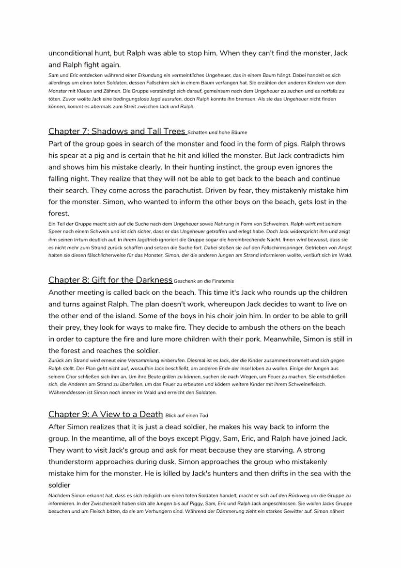 LORD OF THE FLIES Kimberly Mäder 12/3
summary:
The "Lord of the Flies" is the first and at the same time most successful novel by the Britis