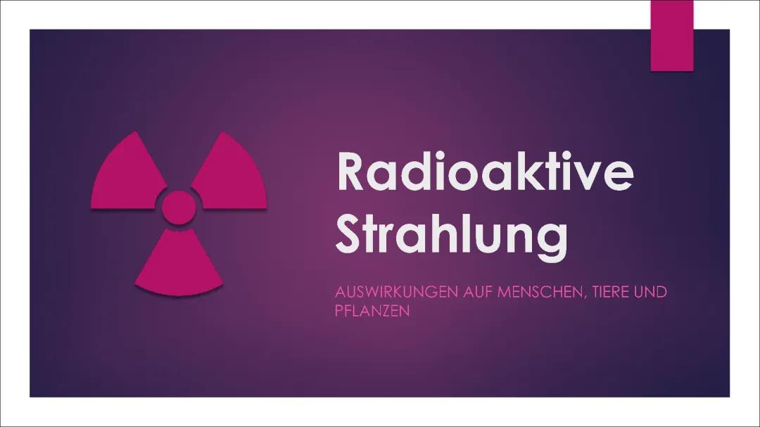 Wie radioaktive Strahlung Pflanzen beeinflusst und wie wir uns schützen können