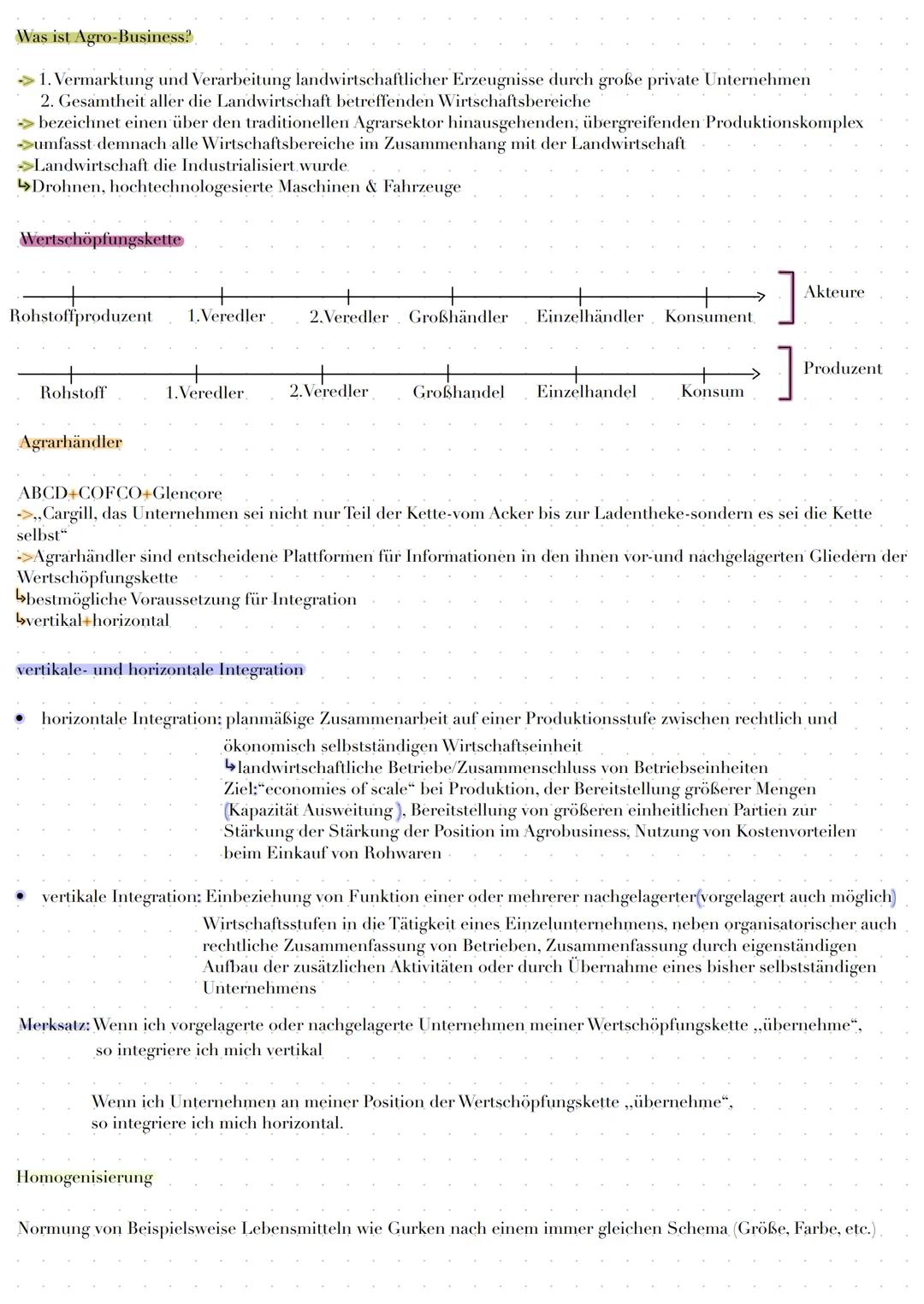 Rohstoffe
Agribusiness
Händler
agroindustriellle produzierte Rohstoffe
Landwirtschaft,
Fischerei
1.
Viehzucht
Vorleistung
Transport Transpor