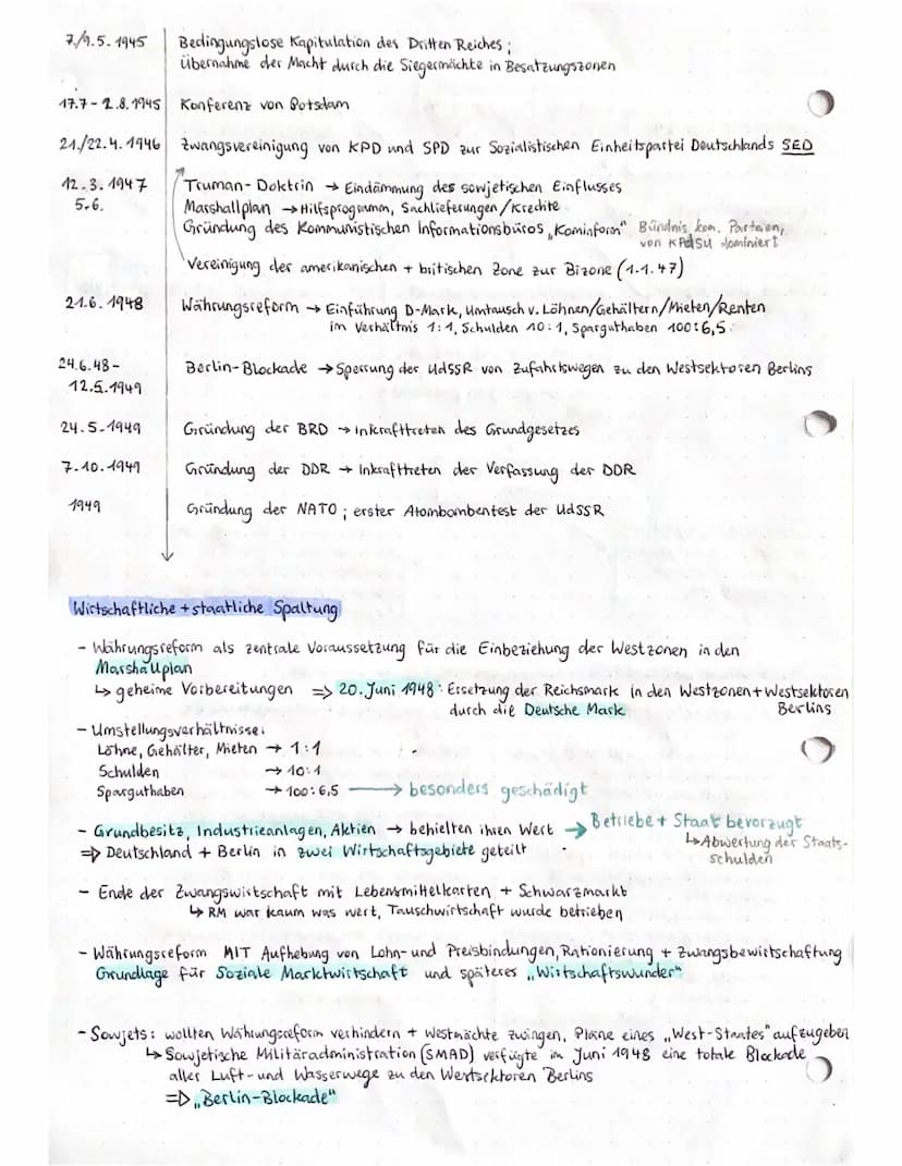Bipolare Welt nach 1945
Nachkriegsordnung
-USA, udssR+ Großbritannien berieten in mehreren Konferenzen über die europäische
Nachkriegsordnun