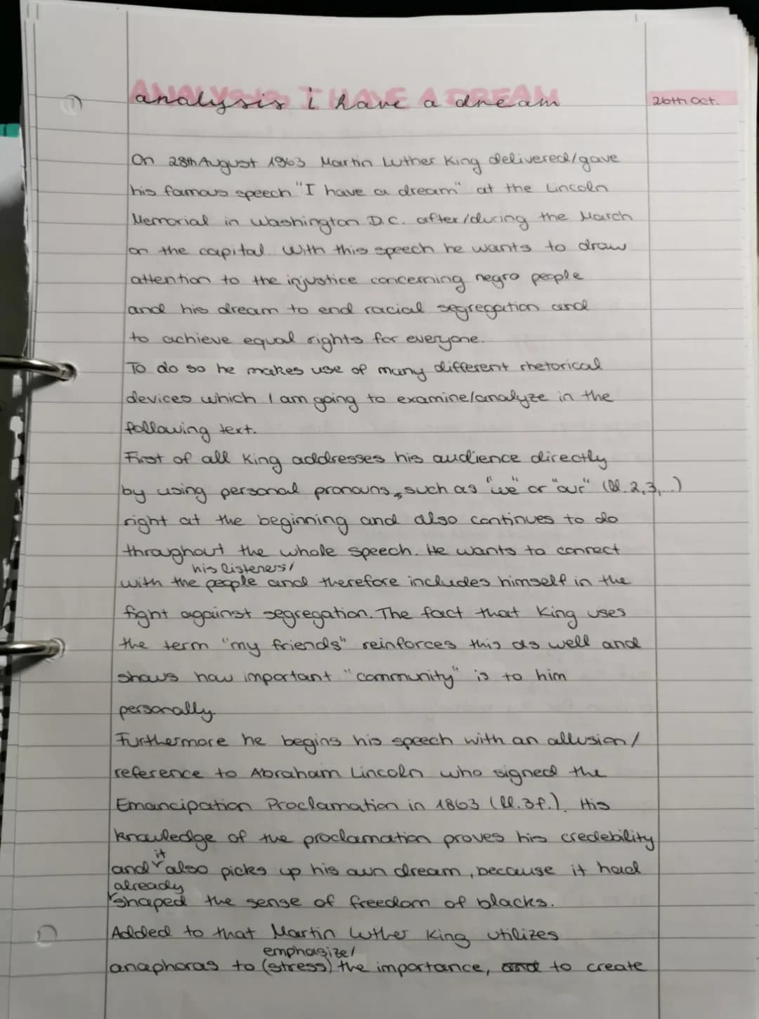 Martin Luther King's 'I Have A Dream' Speech Analysis