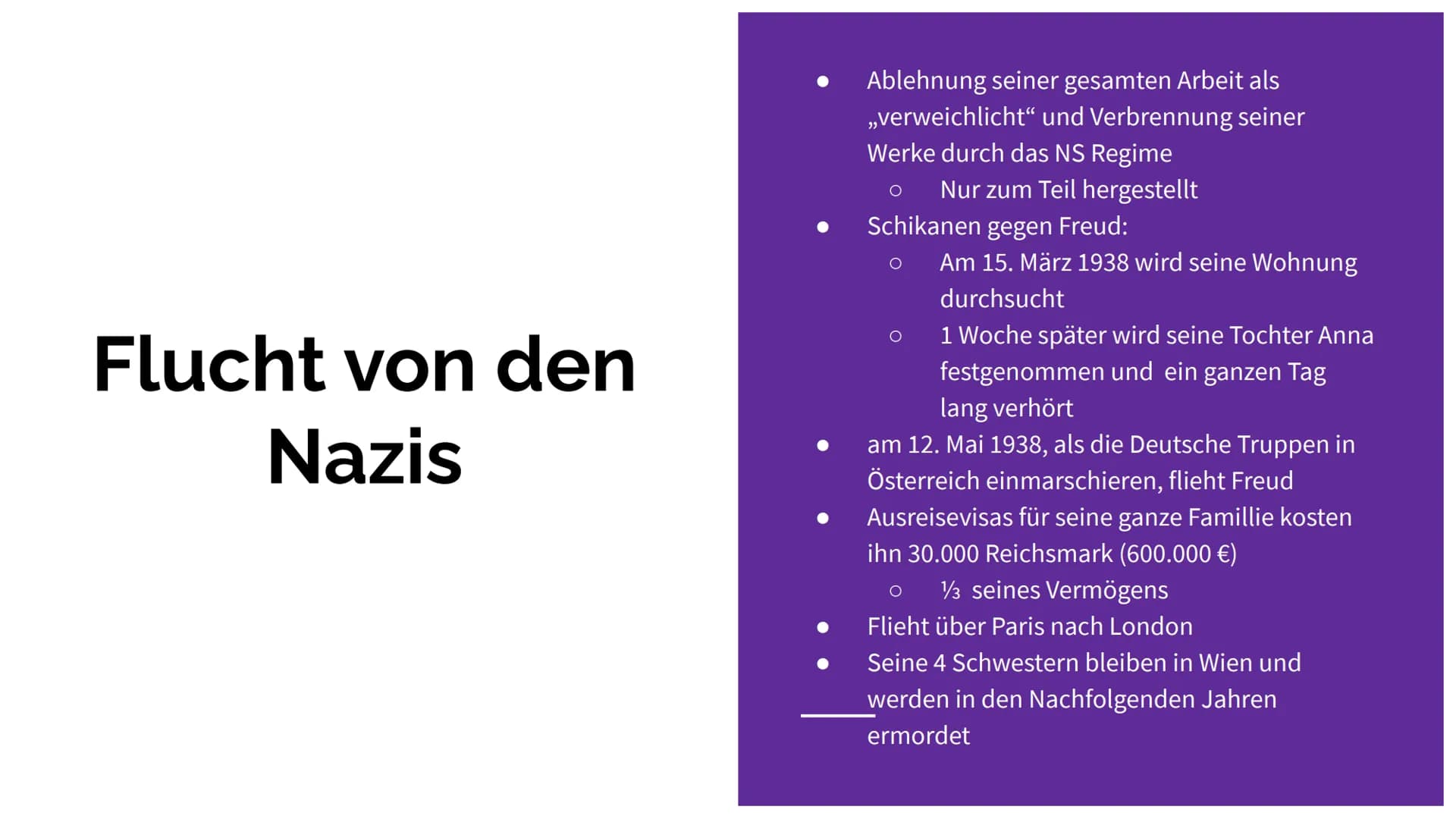 Sigmund Freud Inhaltsverzeichnis
Persönliche Daten
Beruflicher Werdegang
Wie Sigmund Freud die Welt änderte
Psychoanalyse
Flucht von den Naz