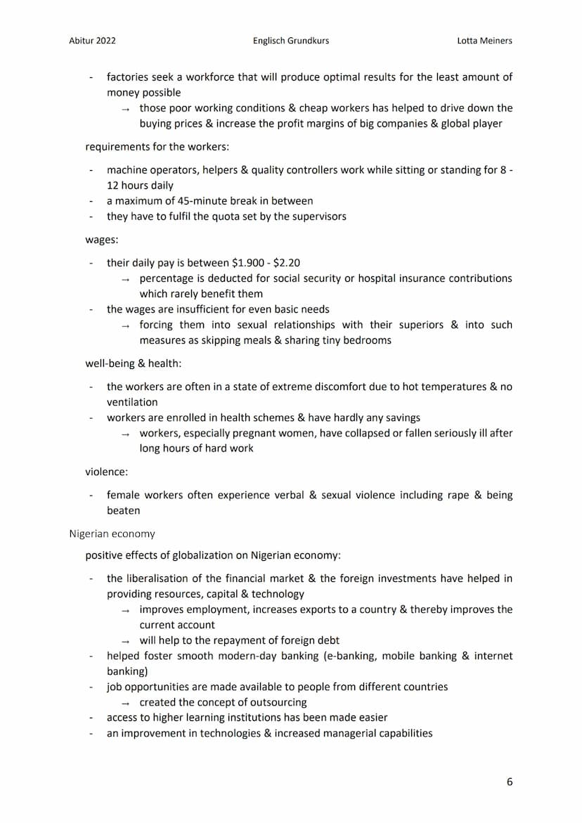 Abitur 2022
dimensions of globalization
economic dimension:
Englisch Grundkurs
Globalization
1. definitions of globalization
integration/con