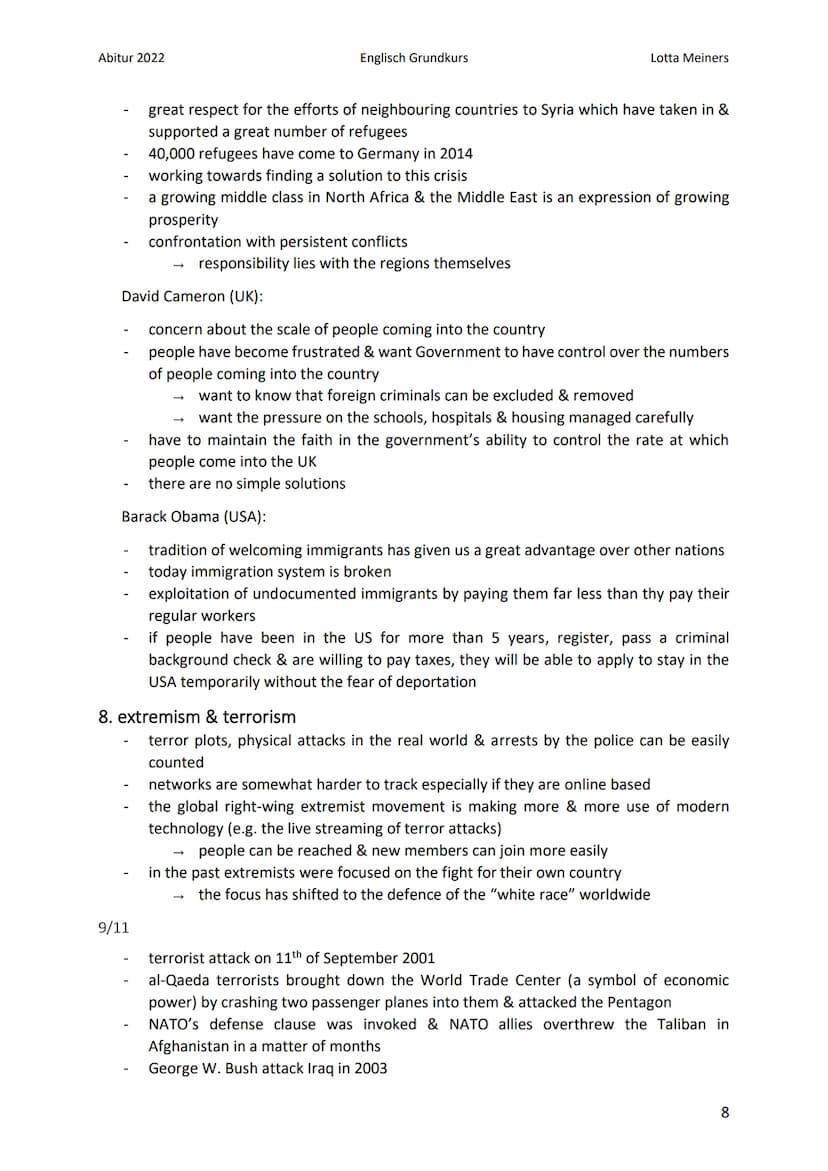 Abitur 2022
dimensions of globalization
economic dimension:
Englisch Grundkurs
Globalization
1. definitions of globalization
integration/con