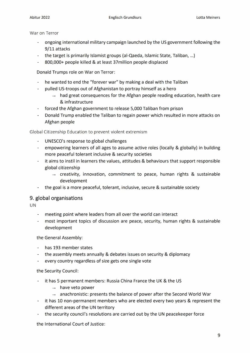 Abitur 2022
dimensions of globalization
economic dimension:
Englisch Grundkurs
Globalization
1. definitions of globalization
integration/con