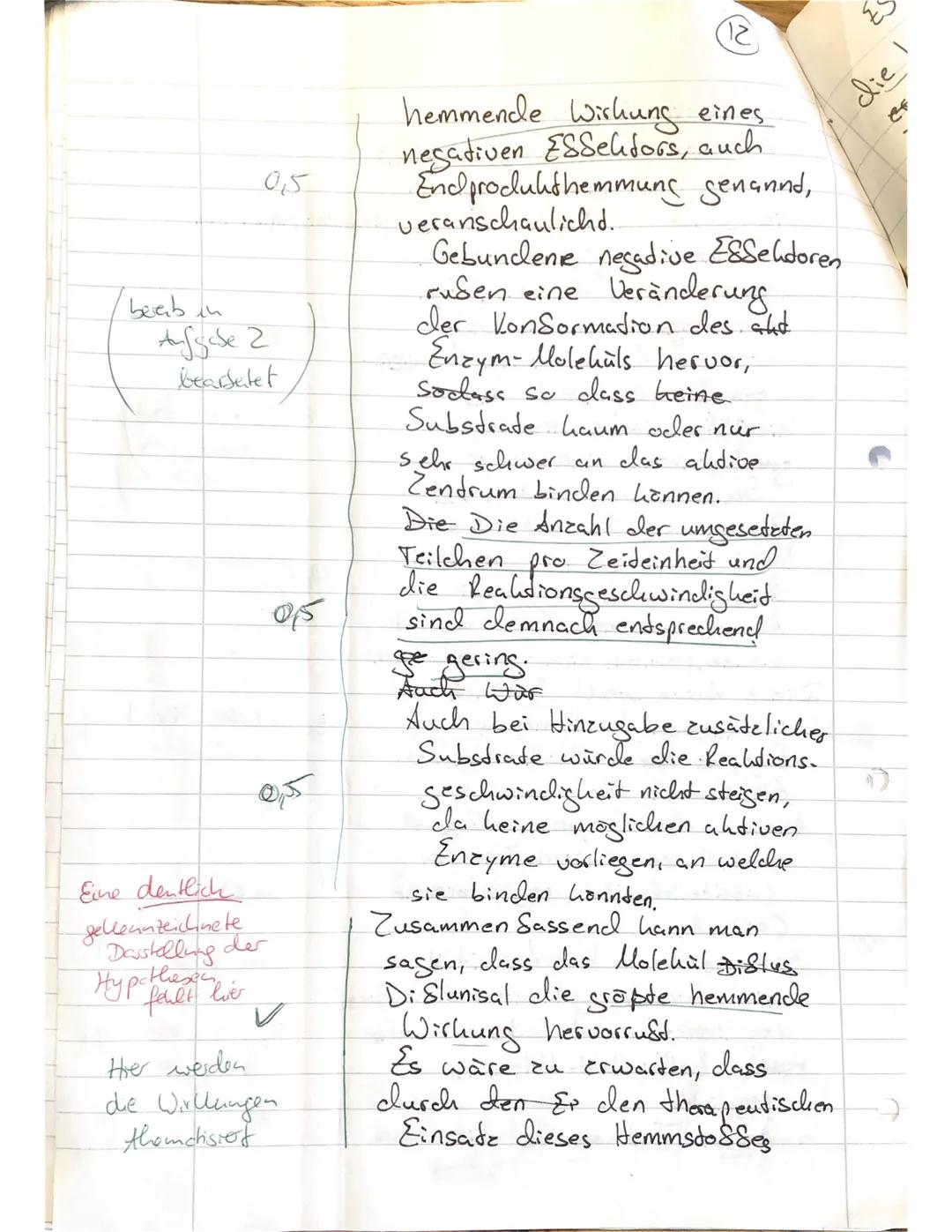 Biologieklausur Enzymatik gA QP1
08.10.21
2stündig
NAME:
Emma Schuhmacher
Lesen Sie sich zuerst die Aufgaben in Ruhe durch. Schreiben Sie bi