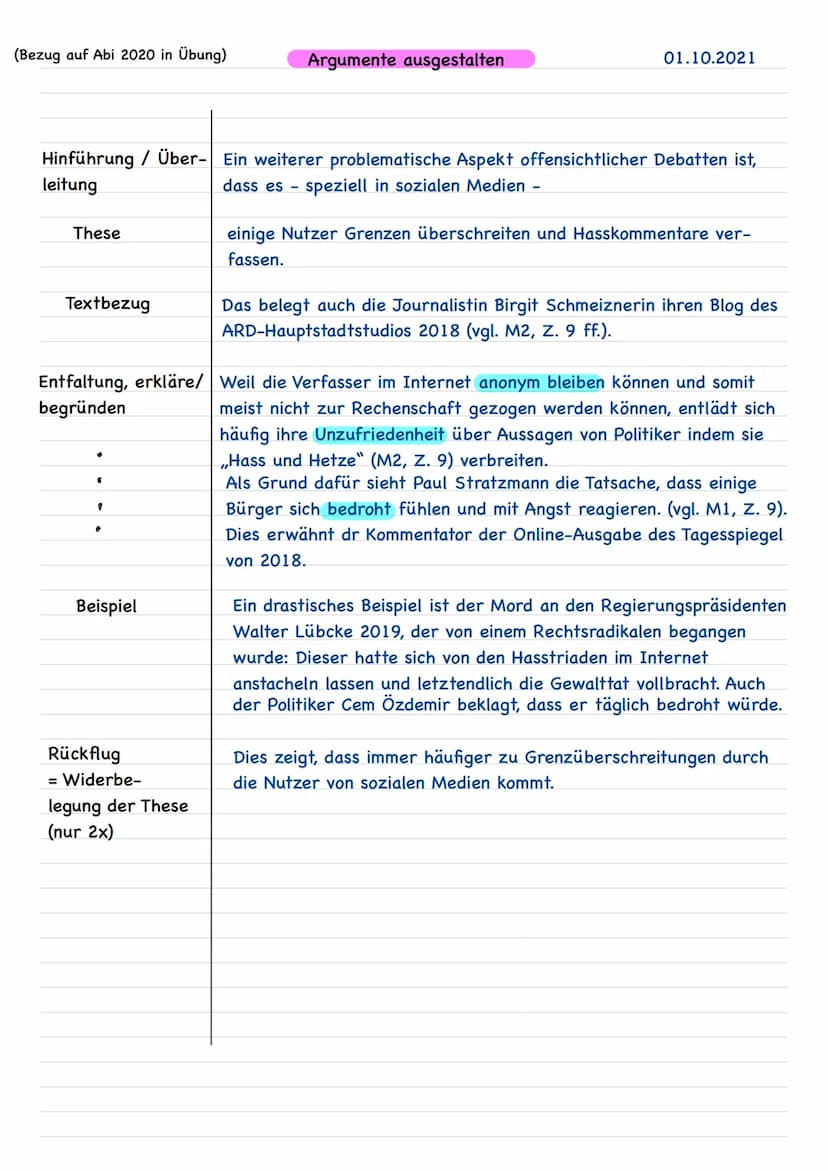 Deutsch:
- Textgebundene Erörterung, Kommentar
Literarische Texte analysieren Erörterung Text gebundene Erörterung
Schrittanleitung.
1) Vors