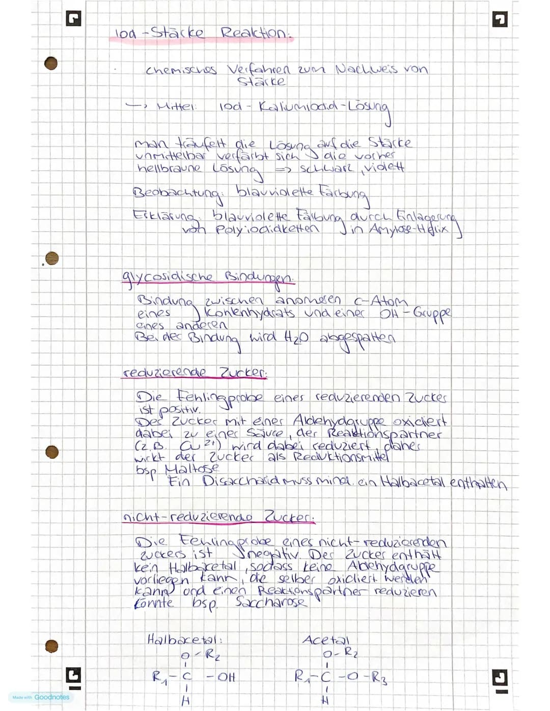 L
Made with Goodnotes
Kohlen
hydrate
& Peptide
- Monosaccharide
-Kohlenstoffatome mit Chiralitätszentren
-Fischer - Projection, Haworth - Pr