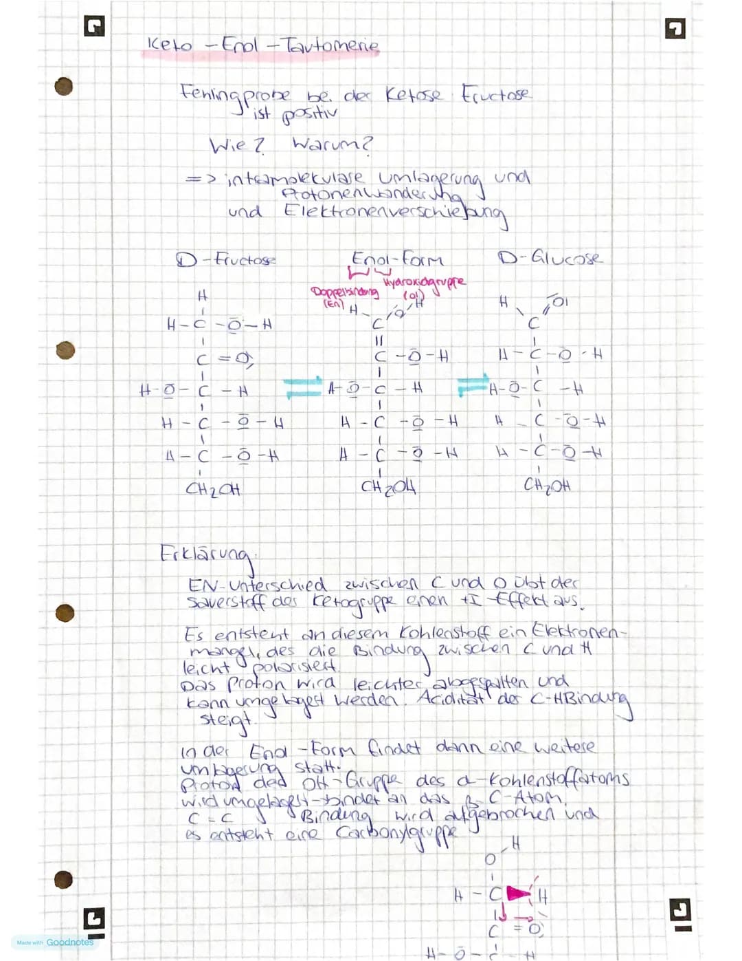 L
Made with Goodnotes
Kohlen
hydrate
& Peptide
- Monosaccharide
-Kohlenstoffatome mit Chiralitätszentren
-Fischer - Projection, Haworth - Pr