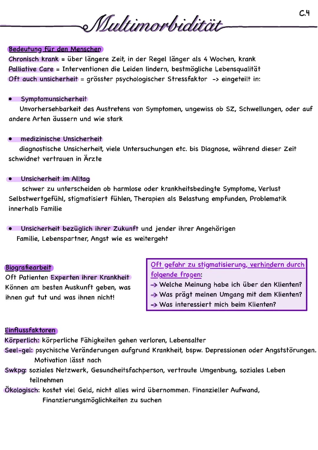 Multimorbidität