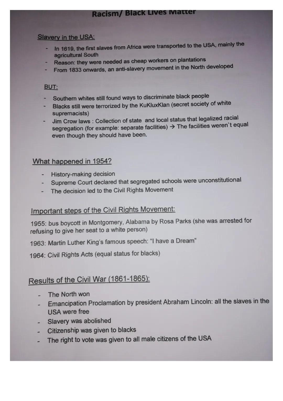 Understanding Racial Segregation Laws in the USA and the Black Lives Matter Movement