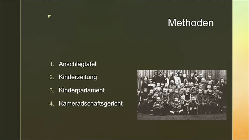 Pädagogik nach
Janusz Korczak
„Das Kind ist ebenso ein wertvoller Mensch wie
wir." 1. Biografie
2. Allgemeines
3. Pädagogik
3 Rechte
4.
Das 