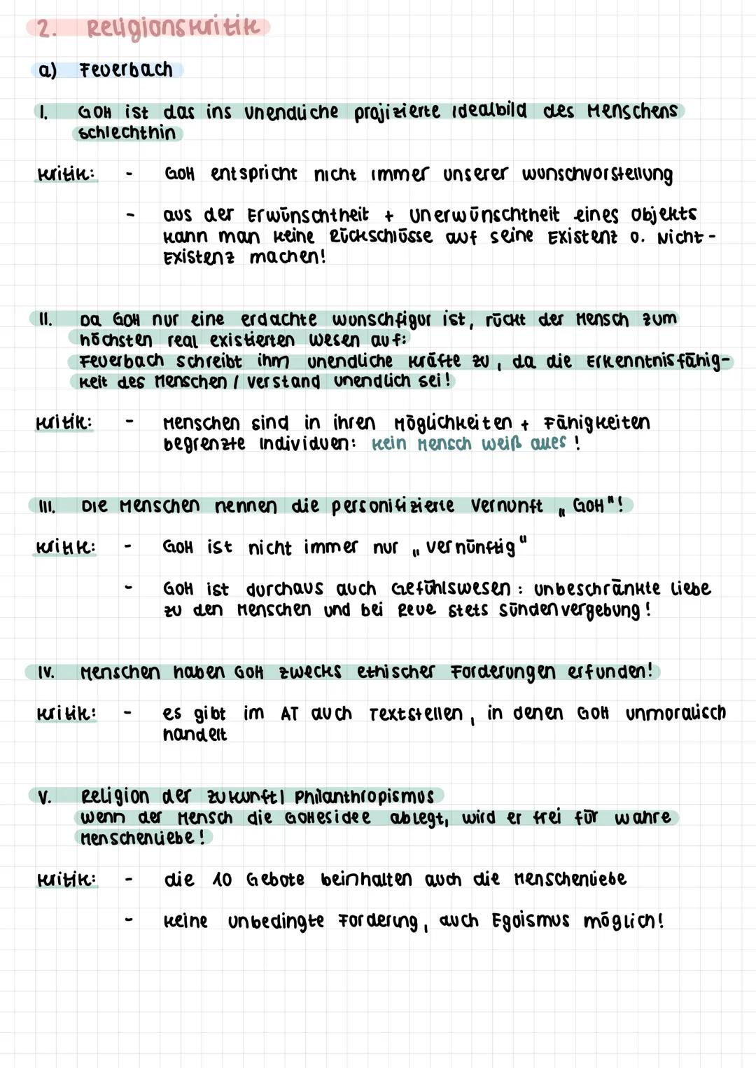 1. Formen und Gründe für Atheismus
Abwesenheit bzw. verneinung des Glaubens an GOH
a) praktischer Atheismus
diesseitige Lebensführung, in de