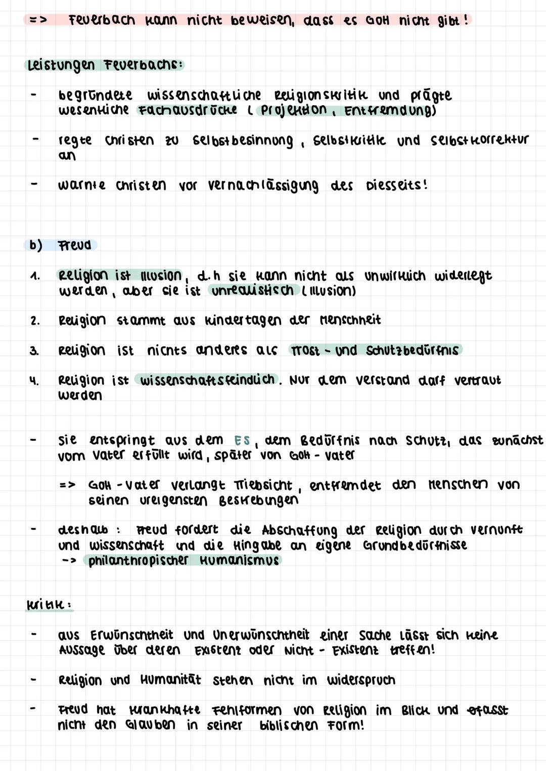 1. Formen und Gründe für Atheismus
Abwesenheit bzw. verneinung des Glaubens an GOH
a) praktischer Atheismus
diesseitige Lebensführung, in de