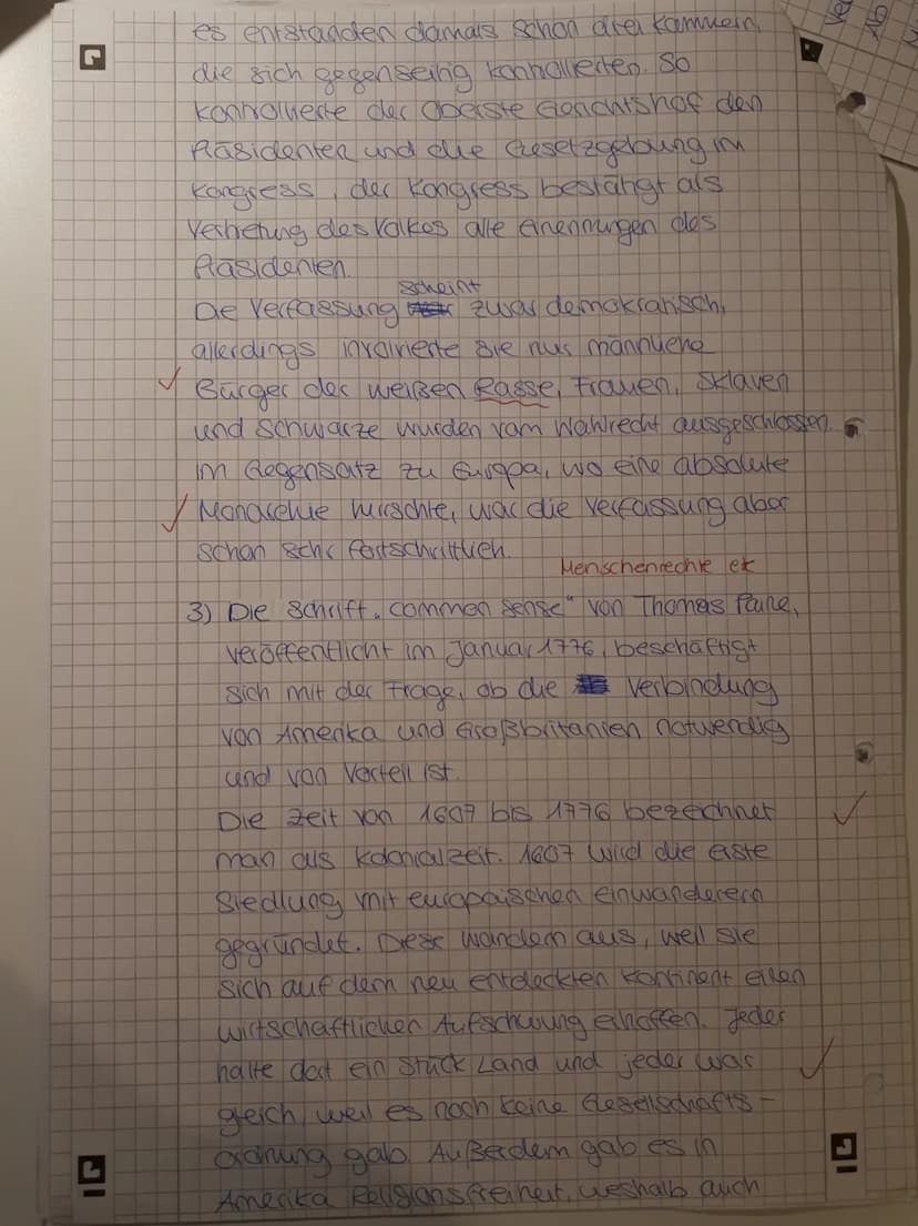 5
Aus der Schrift „Common sense" von Thomas Paine, veröffentlicht im Januar 1776:
Kurzum: Monarchie und Thronfolge haben nicht nur dieses od