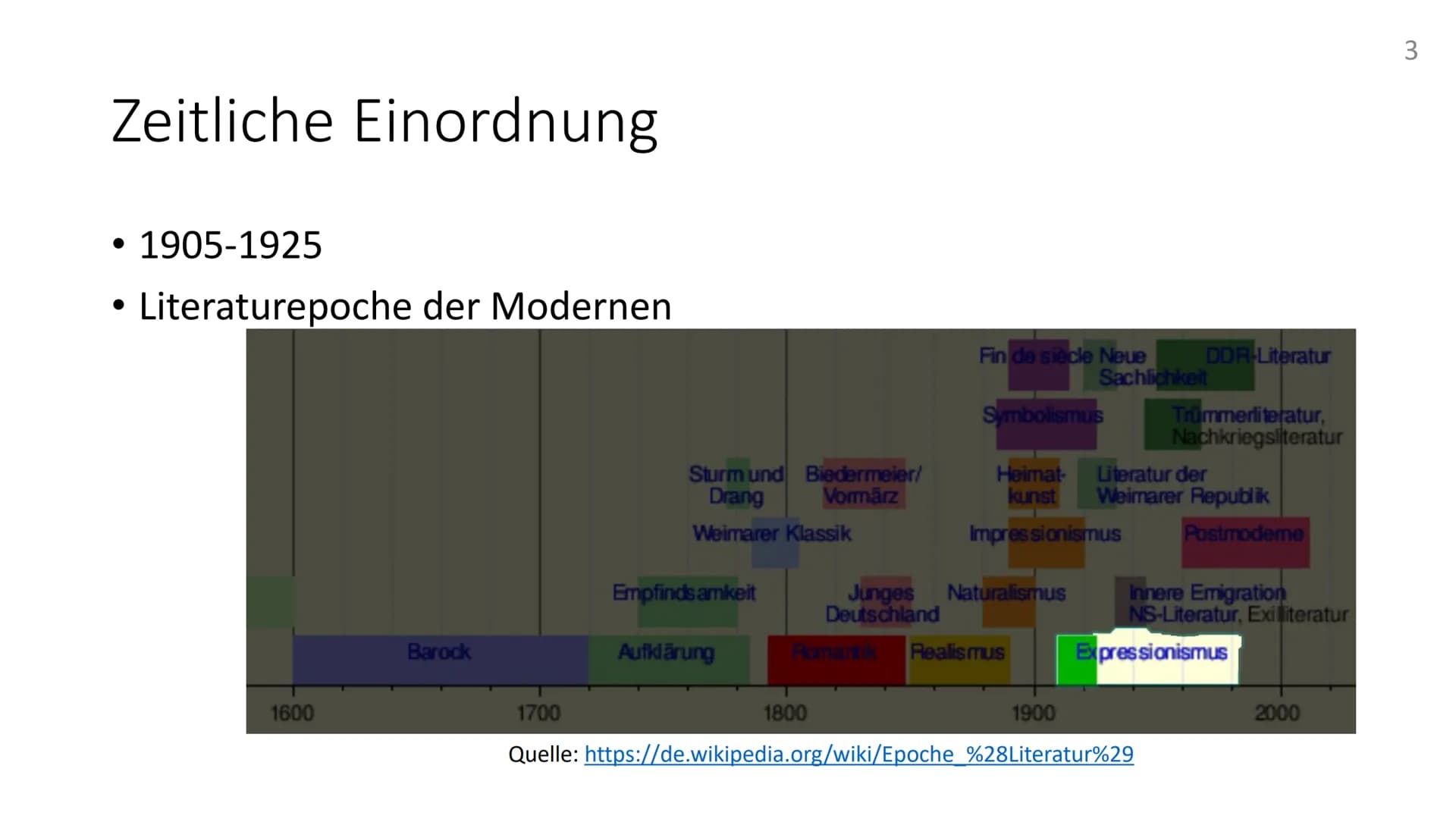 Die Epoche des
Expressionismus Quellen
https://www.inhaltsangabe.de/wissen/literaturepoche/expressionismus/?amp#historischer-
hintergrund
ht