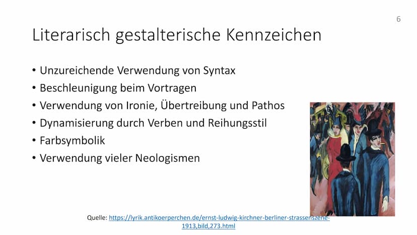Die Epoche des
Expressionismus Quellen
https://www.inhaltsangabe.de/wissen/literaturepoche/expressionismus/?amp#historischer-
hintergrund
ht