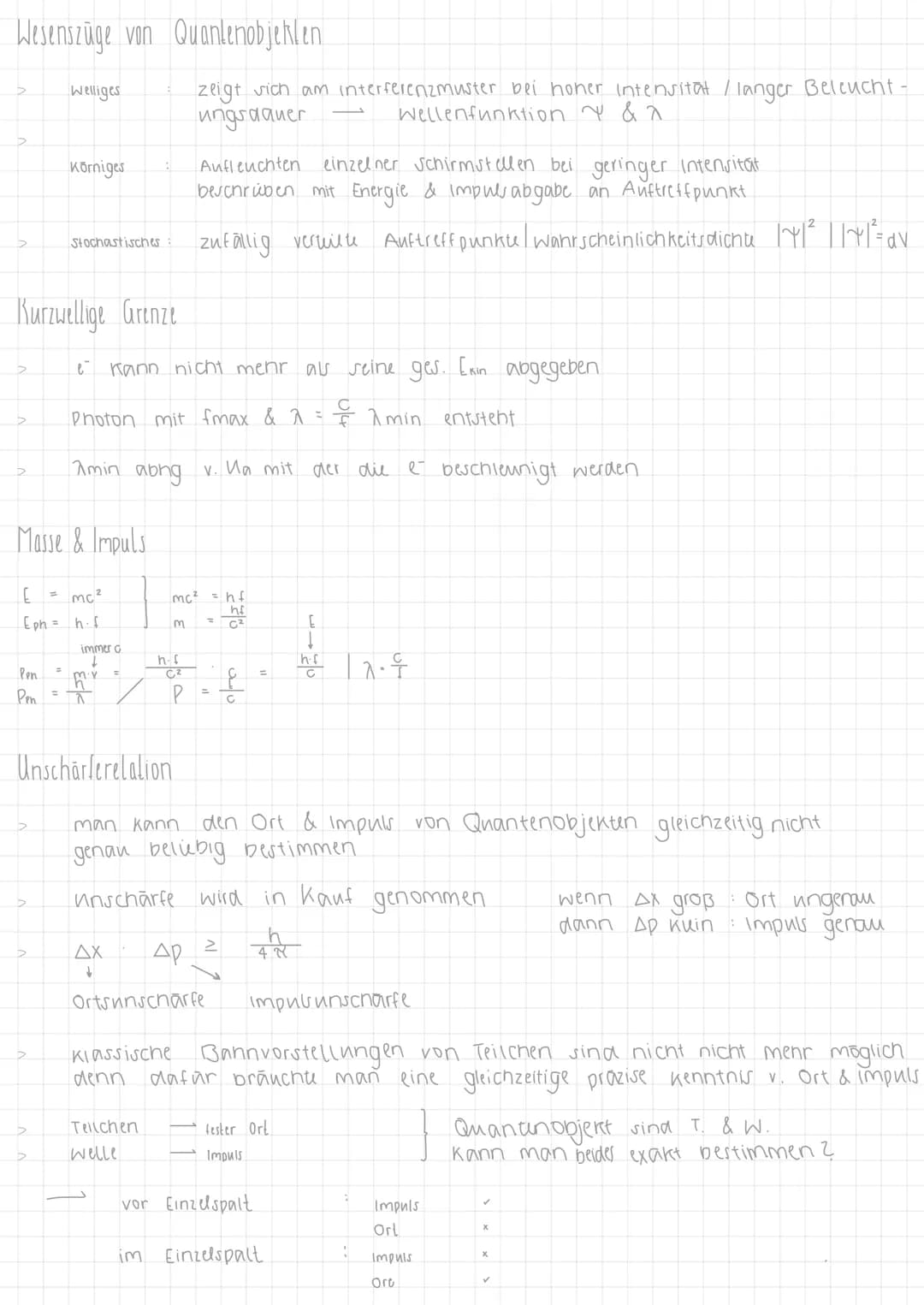 Quantenphysik
Foloeffekt
Ringanode
Lich!
>
>
>
>
>
>
Fotokathode
herausgelöste
Elektronen
Fotostrom
(na
Messung d. kin. Energie d. ausgelöst