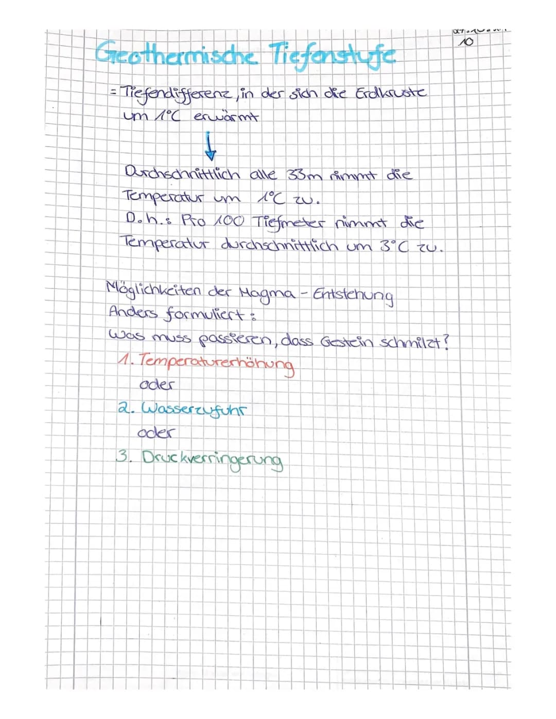 Geothermische Tiefenstufe 