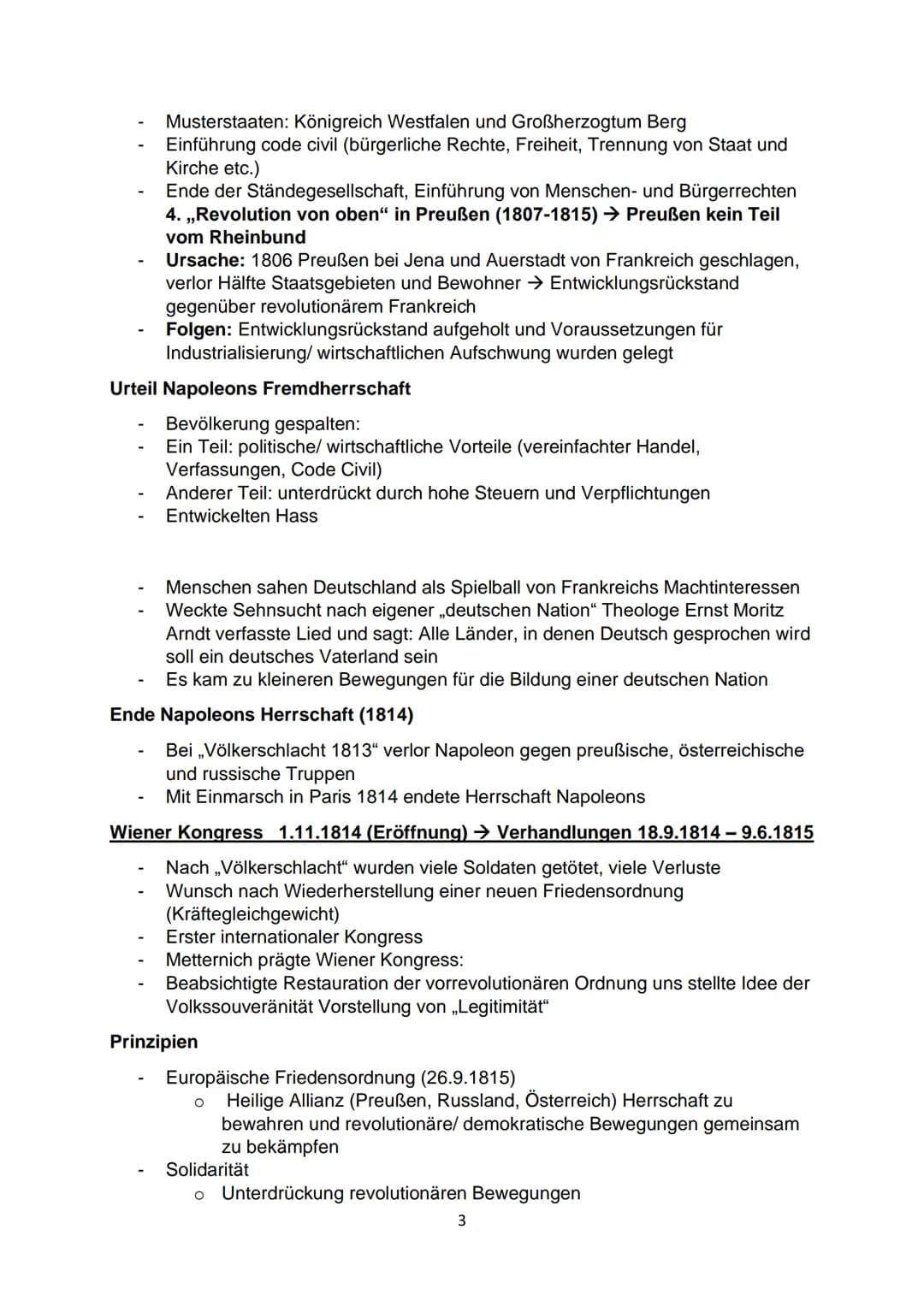 Geschichte Lernzettel
Nationalstaat, deutsche Identität im 19.- 20. Jahrhundert → „die deutsche
Frage"
-
Anfänge der nationalen Bewegungen n