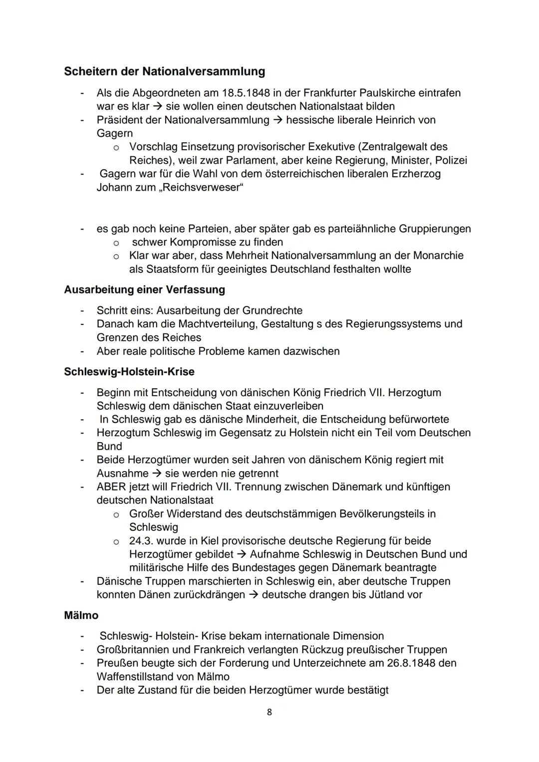 Geschichte Lernzettel
Nationalstaat, deutsche Identität im 19.- 20. Jahrhundert → „die deutsche
Frage"
-
Anfänge der nationalen Bewegungen n