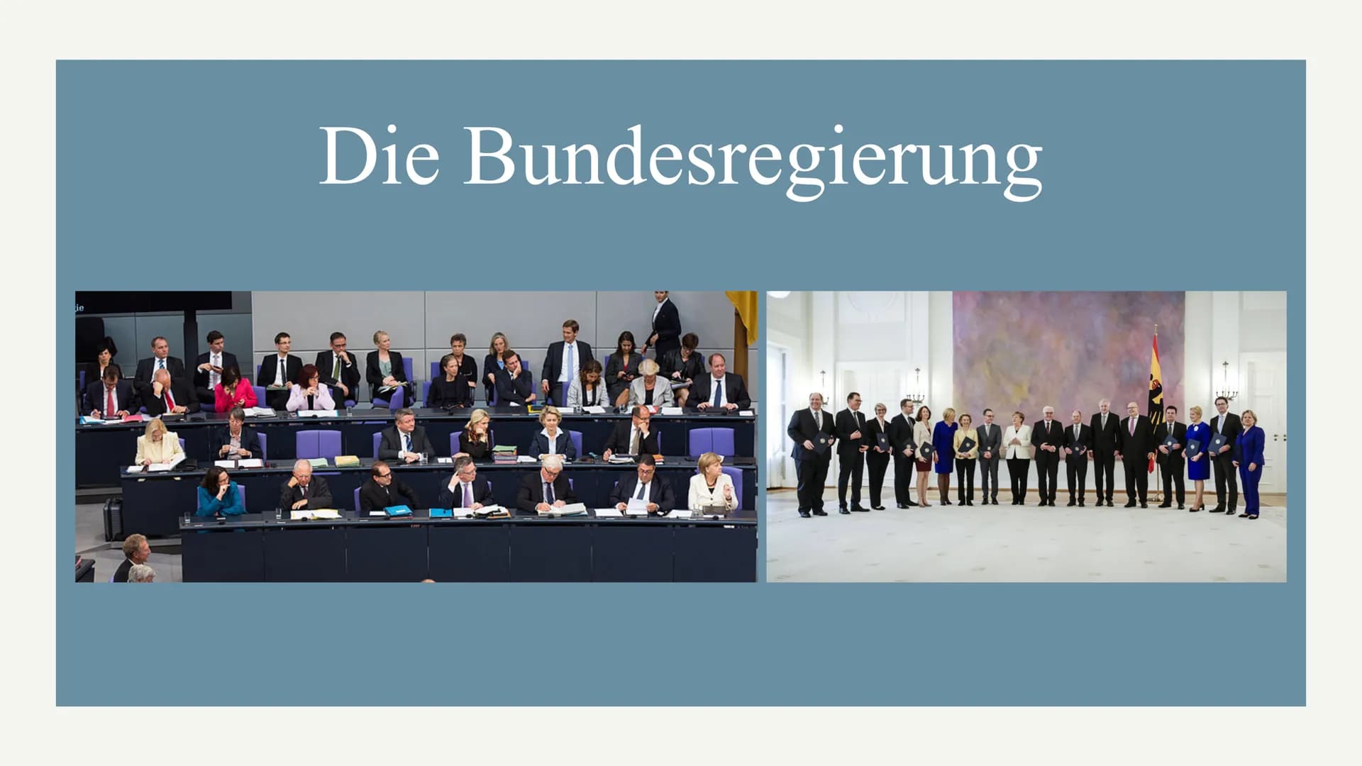 
<h2 id="seitwanngibtesdiebundesregierung">Seit wann gibt es die Bundesregierung?</h2>
<p>Die Bundesregierung wurde am 15. September 1949 ge