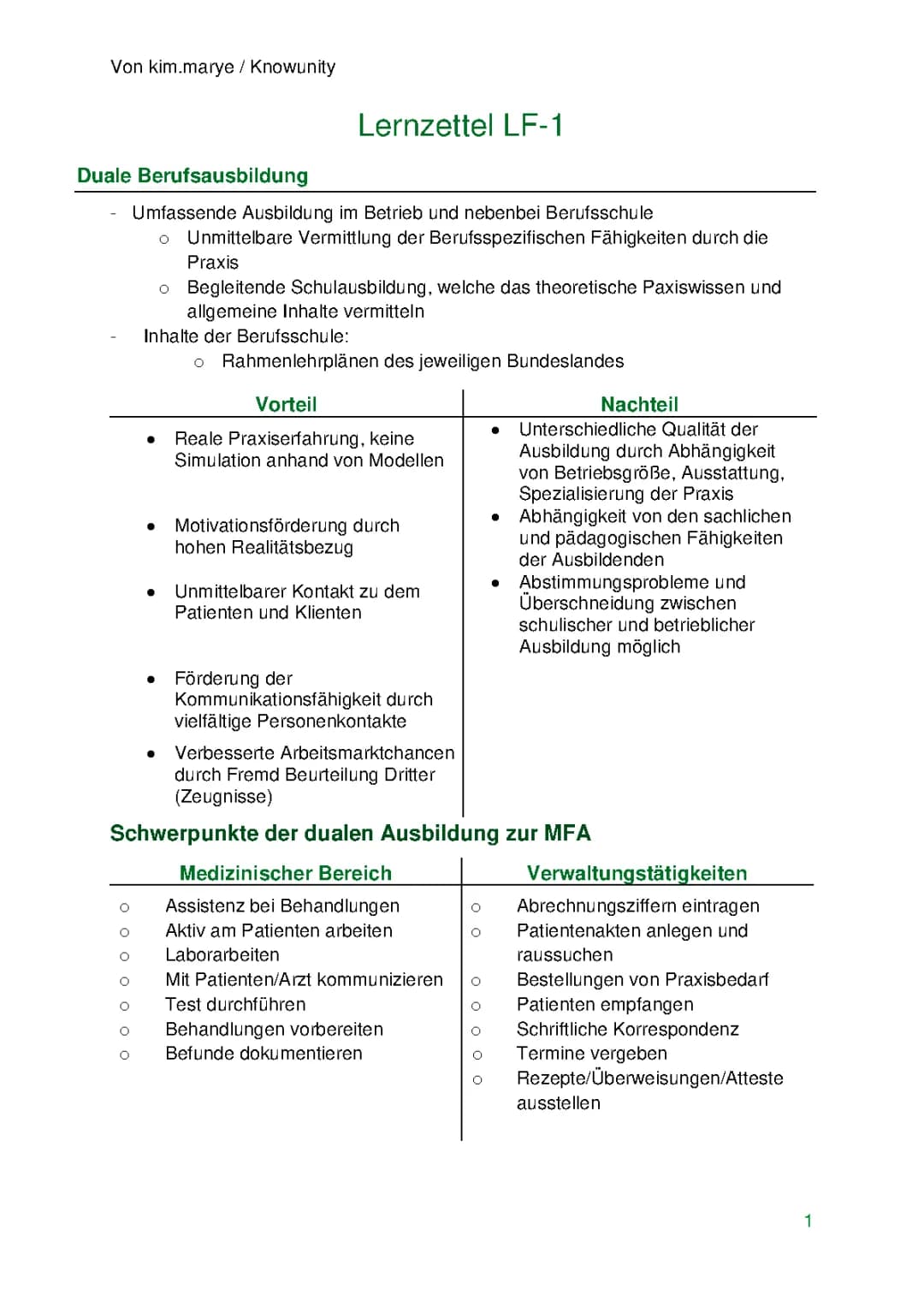 Duale Ausbildung  
