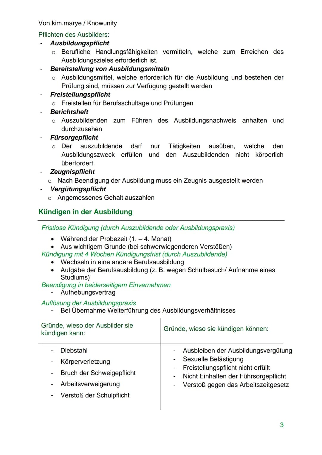 Von kim.marye / Knowunity
Duale Berufsausbildung
ο ο ο ο ο ο ο
Umfassende Ausbildung im Betrieb und nebenbei Berufsschule
O Unmittelbare Ver