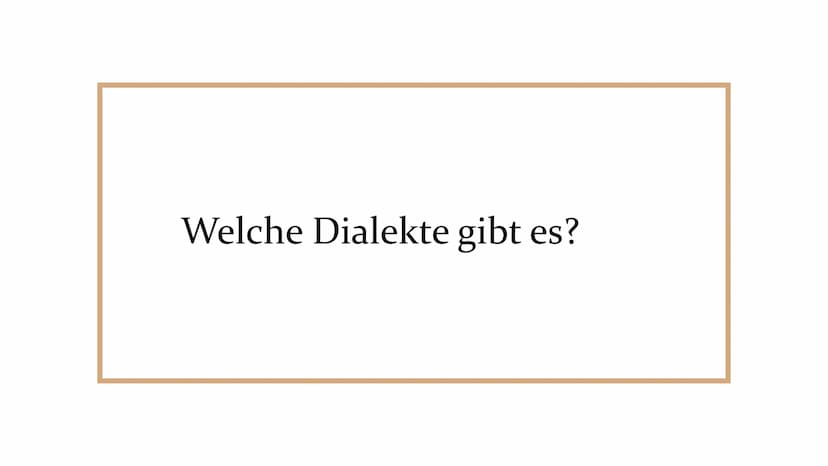 Deutsche Dialekte Was bedeutet Dialekt?
„Dialekte, auch Mundarten genannt, sind Varietäten der
deutschen Sprache, die nur in bestimmten Regi