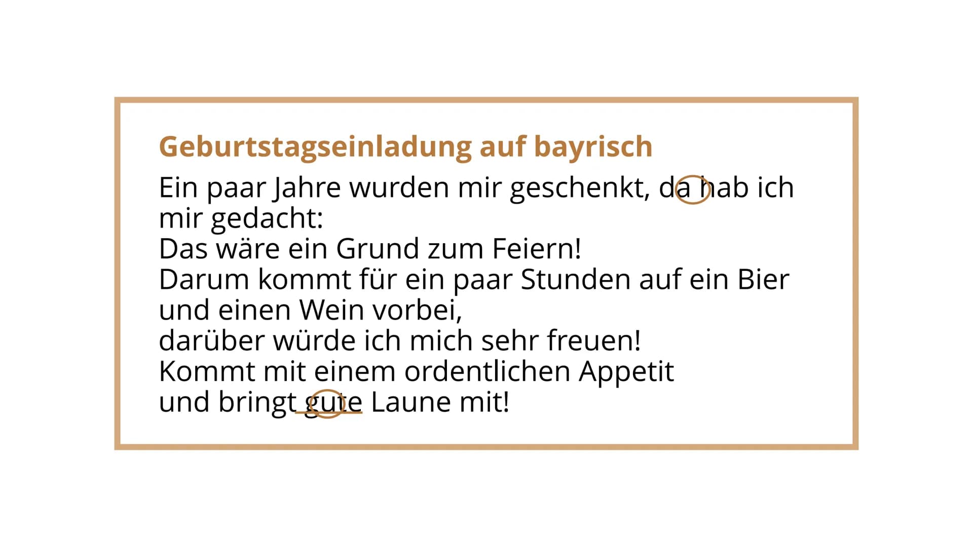 Deutsche Dialekte Was bedeutet Dialekt?
„Dialekte, auch Mundarten genannt, sind Varietäten der
deutschen Sprache, die nur in bestimmten Regi