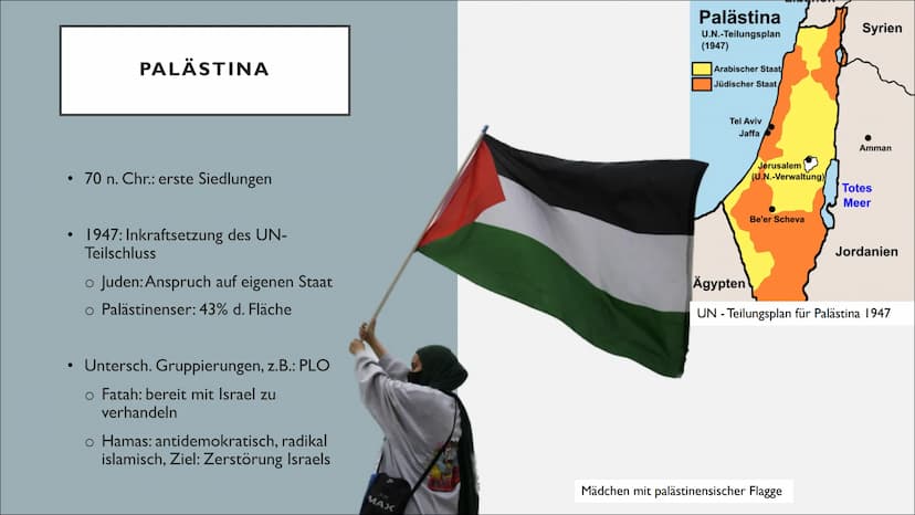 Jerusalem
R Metullah (Stadt in Israel)
Said Khatib/AFP/Getty Images DER
PALÄSTINAKONFLIKT • Vorstellung der Konfliktparteien
Israel
o Paläst