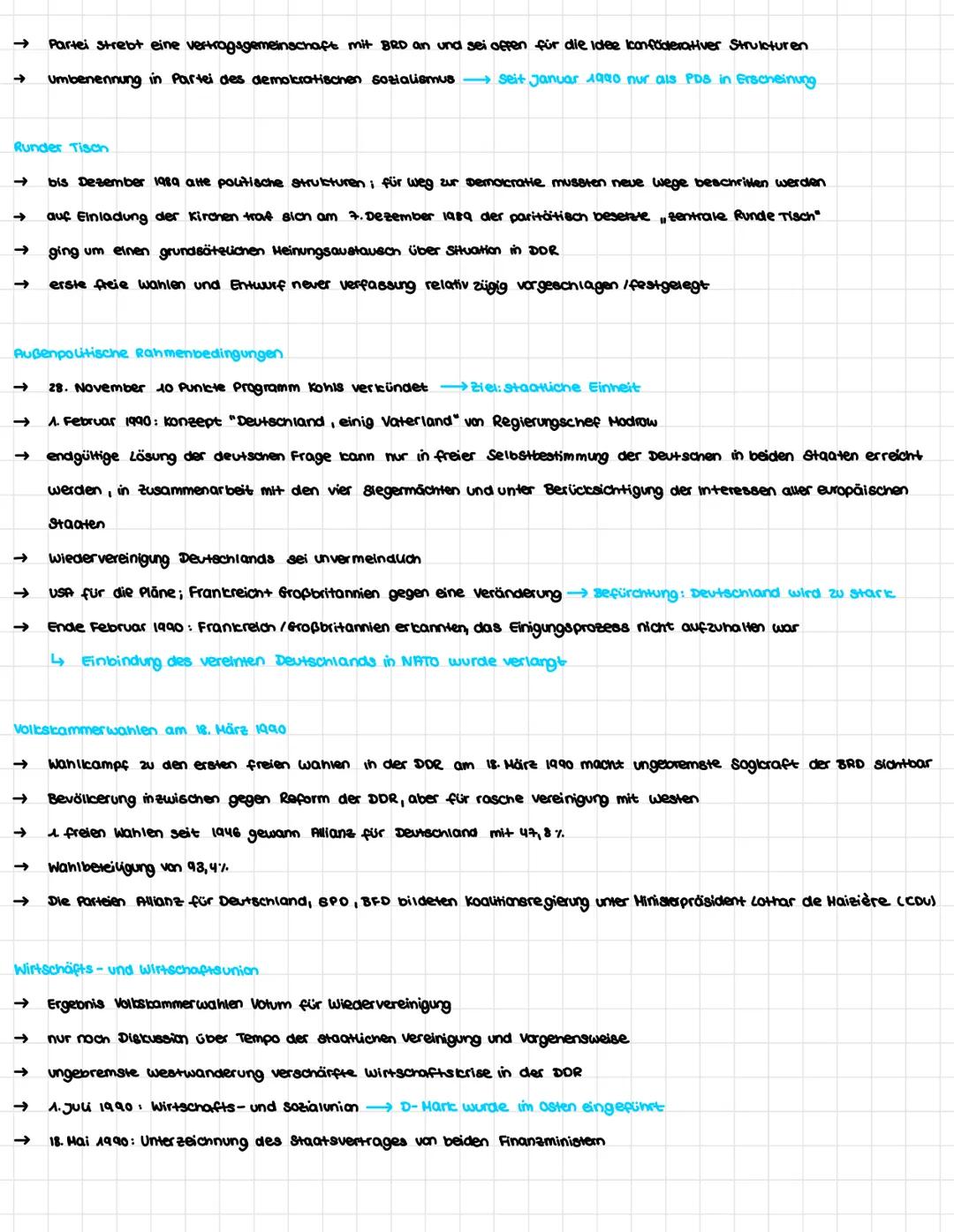 verschiedene Faktoren, die zum zusammenbruch der DDR führen

Wachsende Unzufriedenheit

→ vor allem in den staatlichen Betrieben wuchs die u