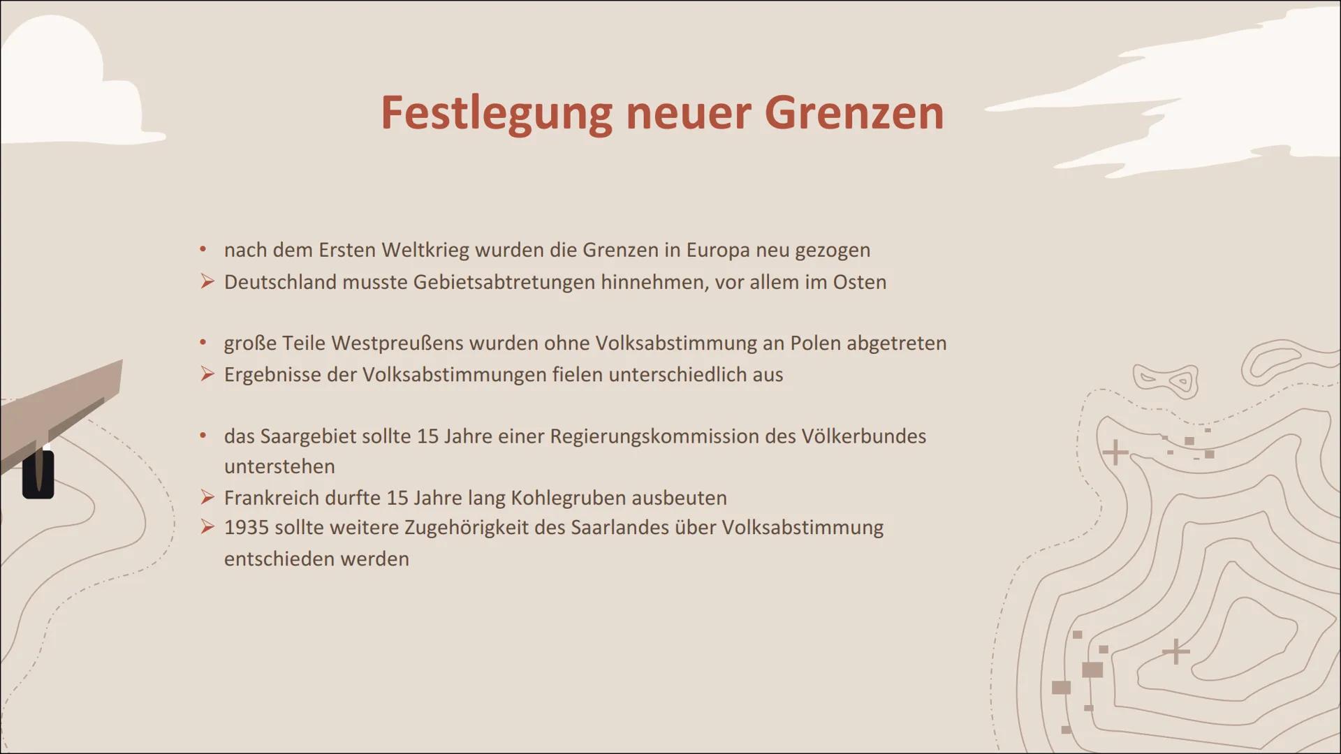 DER VERSAILLER
VERTRAG
Von Emily und Adam Gliederung
-01-
Beendigung des
Ersten Weltkriegs
-03-
Festlegung neuer
Grenzen
-02-
Inhalt und Wir