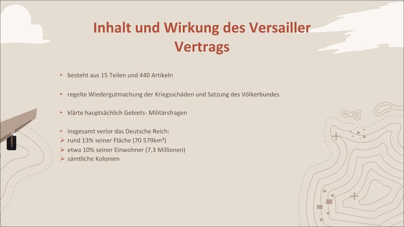 DER VERSAILLER
VERTRAG
Von Emily und Adam Gliederung
-01-
Beendigung des
Ersten Weltkriegs
-03-
Festlegung neuer
Grenzen
-02-
Inhalt und Wir